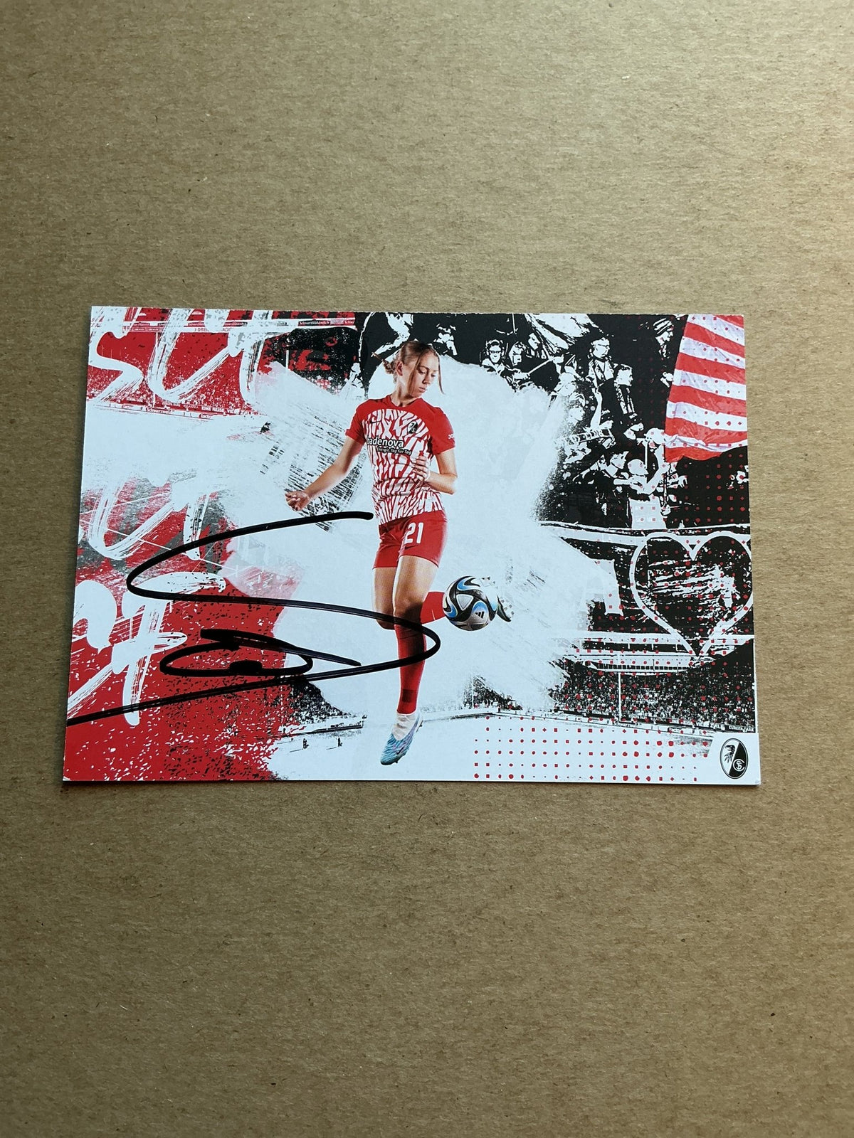 Samantha Steuerwald, Germany 🇩🇪 SC Freiburg 2023/24 hand signed - Autographs-World