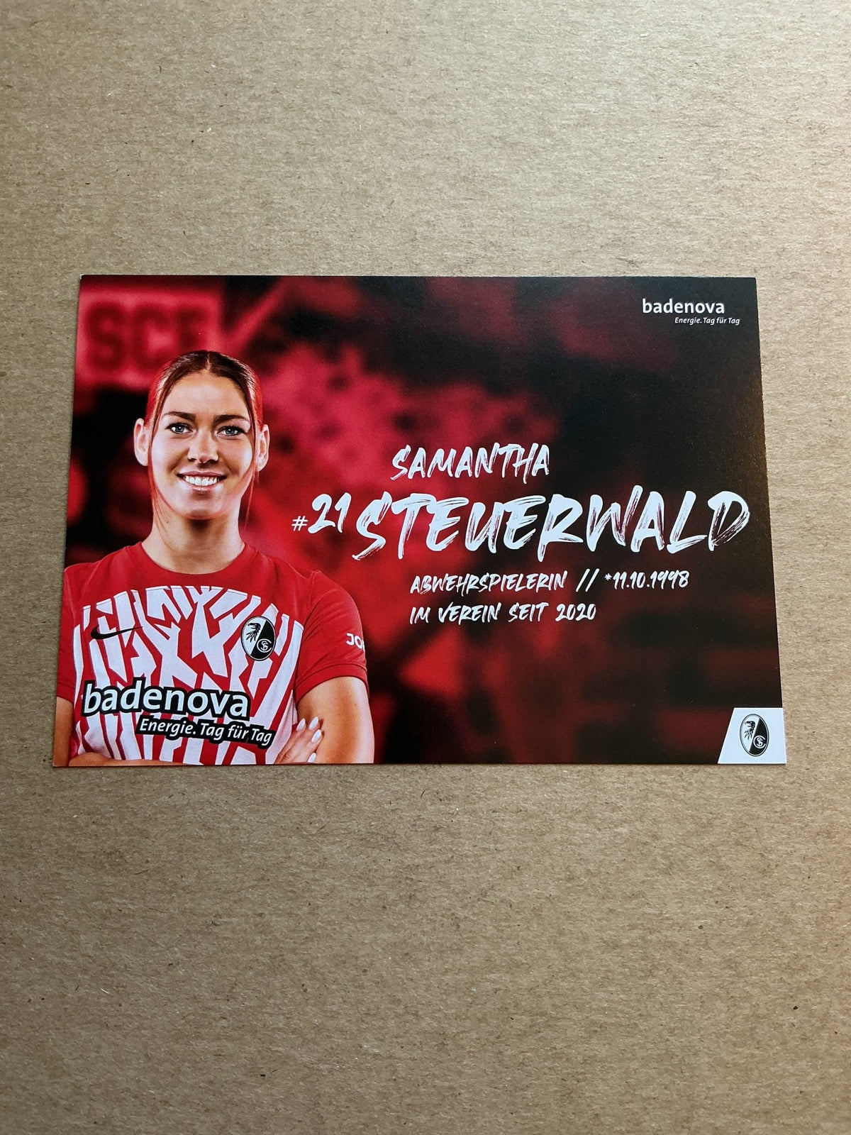 Samantha Steuerwald, Germany 🇩🇪 SC Freiburg 2023/24 hand signed - Autographs-World