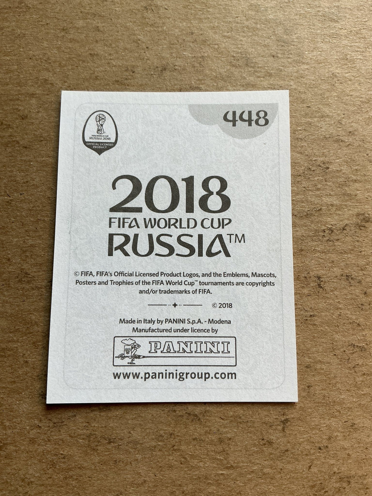 Sami Khedira, Germany 🇩🇪 FIFA World Cup 2018 Panini hand signed - Autographs-World
