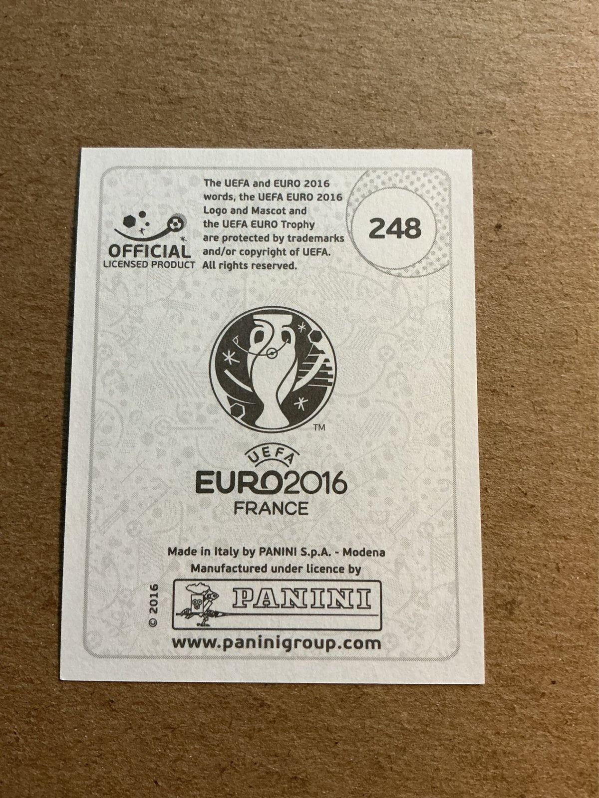 Sami Khedira, Germany 🇩🇪 UEFA Euro 2016 Panini hand signed - Autographs-World