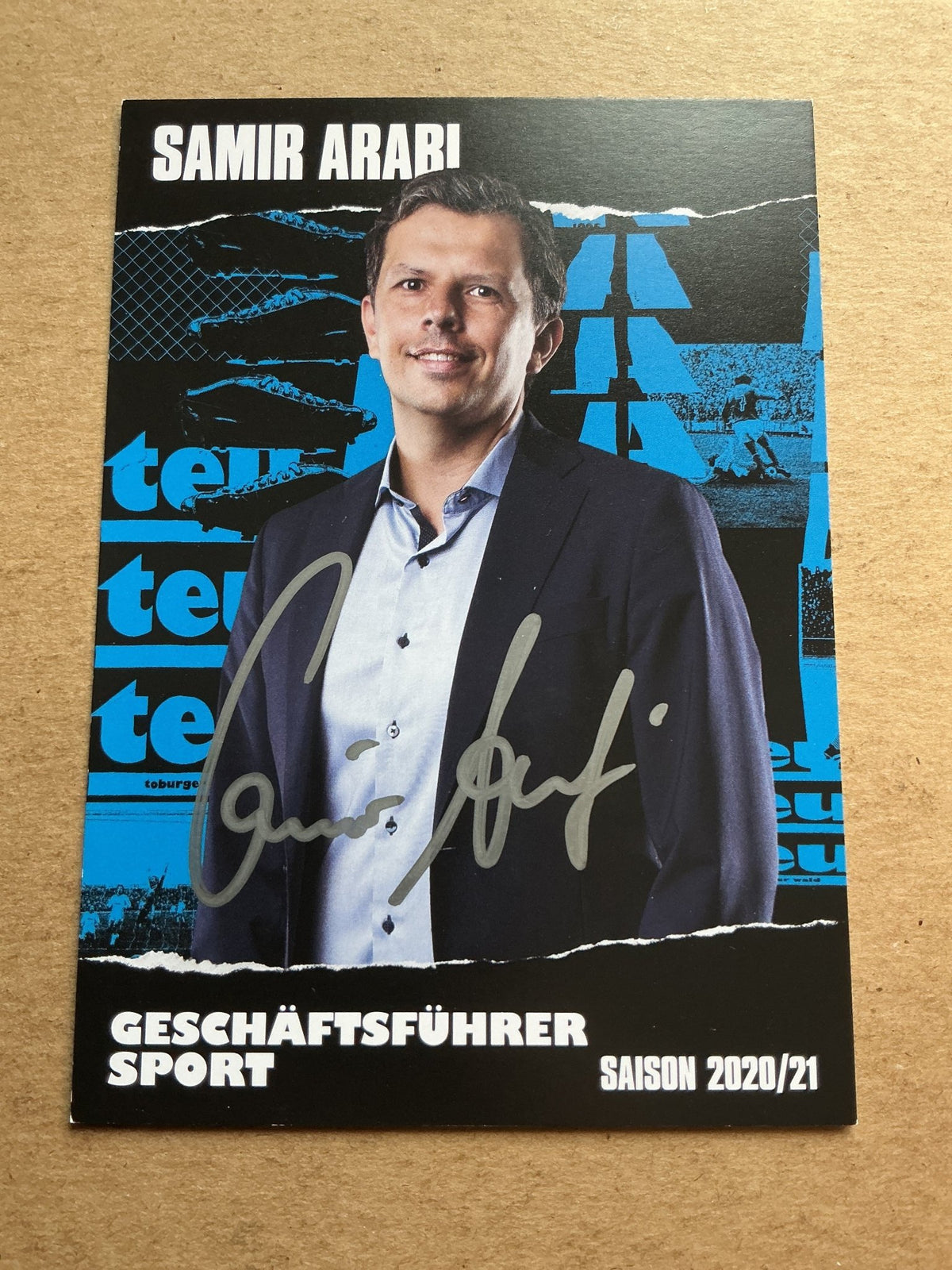 Samir Arabi, Germany 🇩🇪 Arminia Bielefeld 2020/21 hand signed - Autographs-World