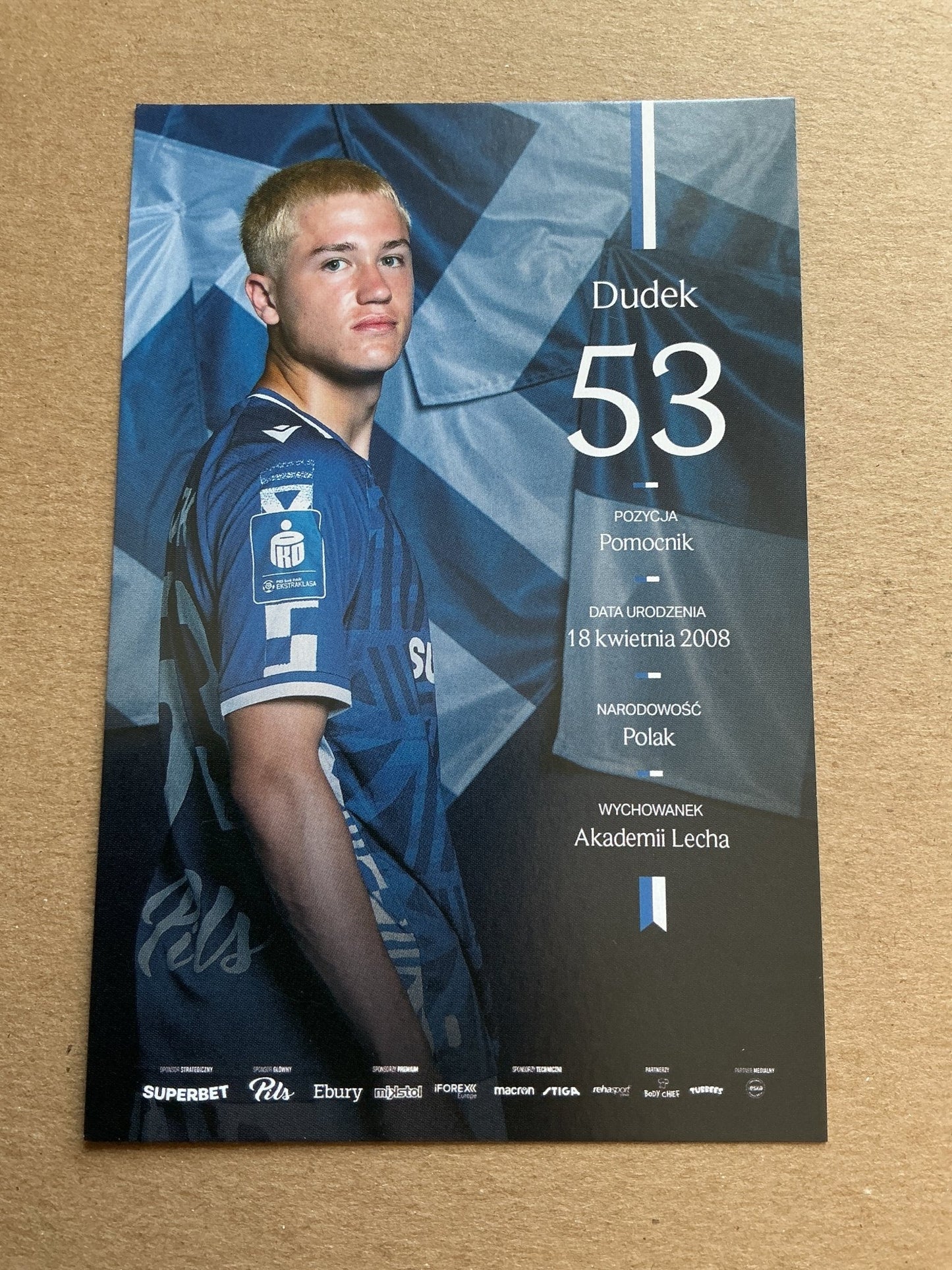 Sammy Dudek, Poland 🇵🇱 Lech Poznán 2025/26 hand signed - Autographs-World