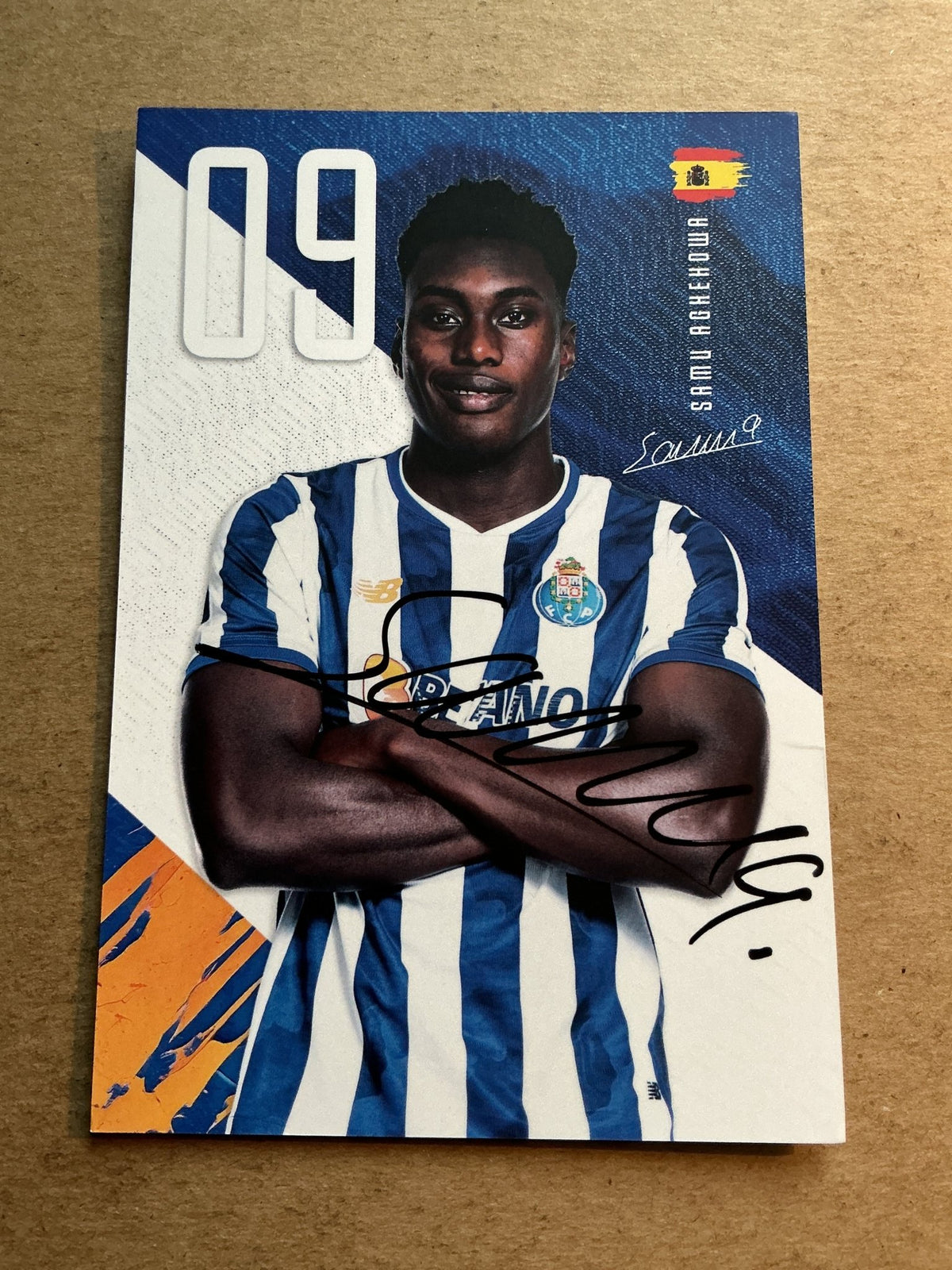 Samu Aghehowa, Spain 🇪🇸 FC Porto 2024/25 hand signed - Autographs-World