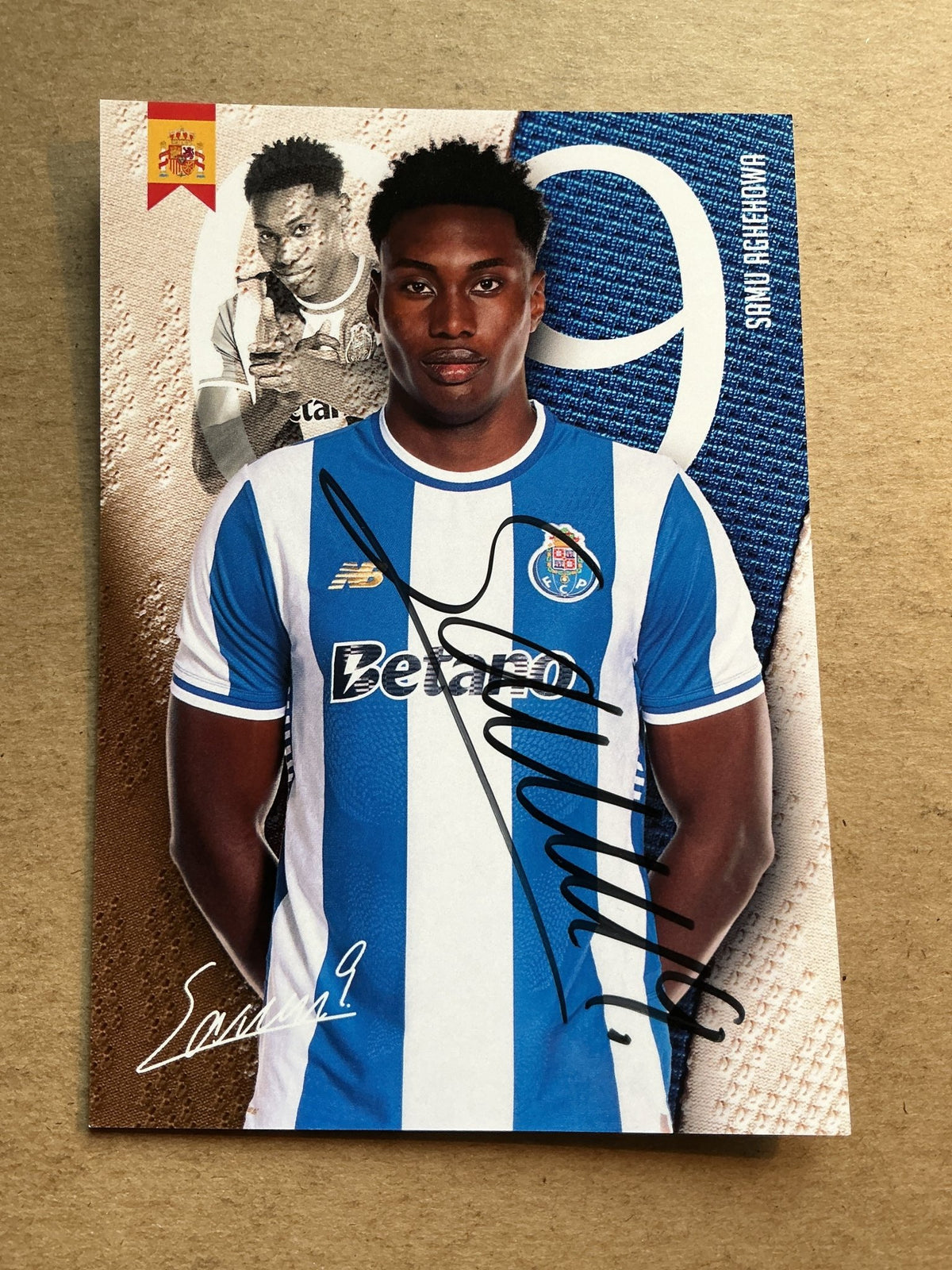 Samu Aghehowa, Spain 🇪🇸 FC Porto 2025/26 hand signed - Autographs-World