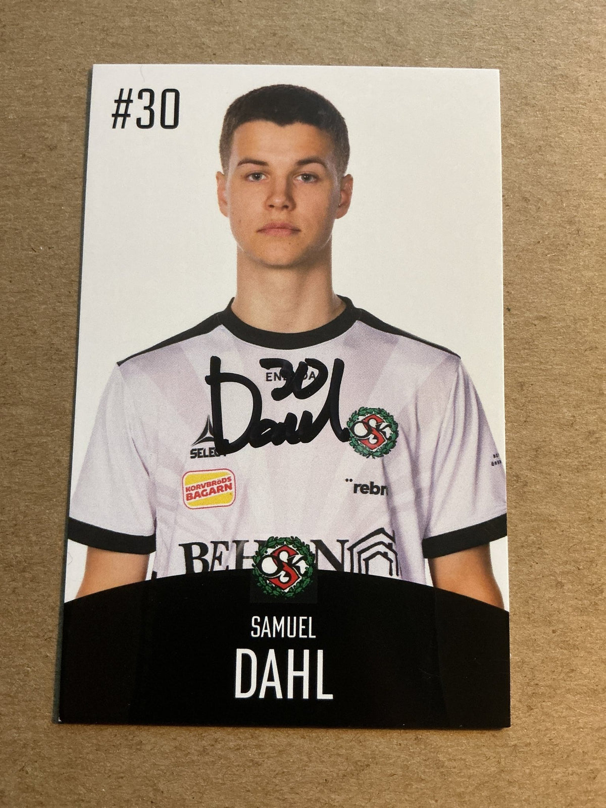 Samuel Dahl, Sweden 🇸🇪 Örebro SK 2022/23 hand signed - Autographs-World