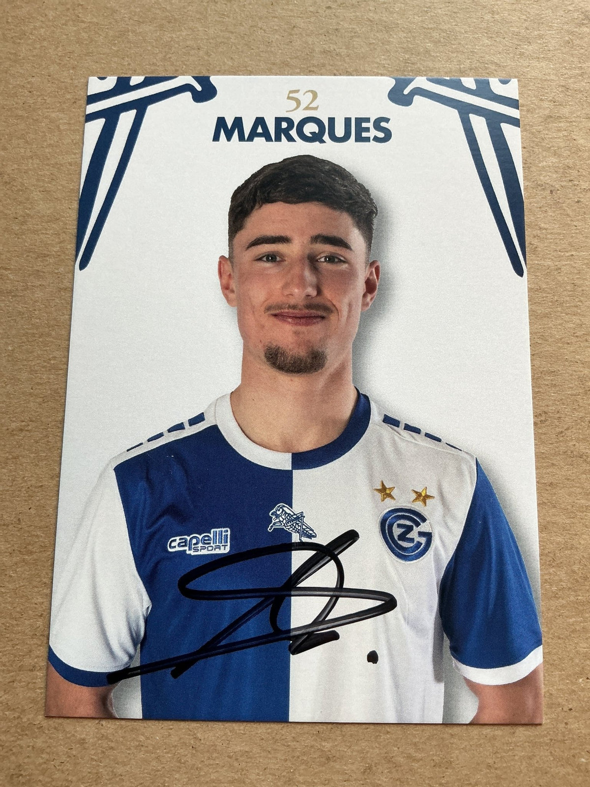 Samuel Marques, Switzerland 🇨🇭 Grasshopper Club Zürich 2023/24 hand signed - Autographs-World