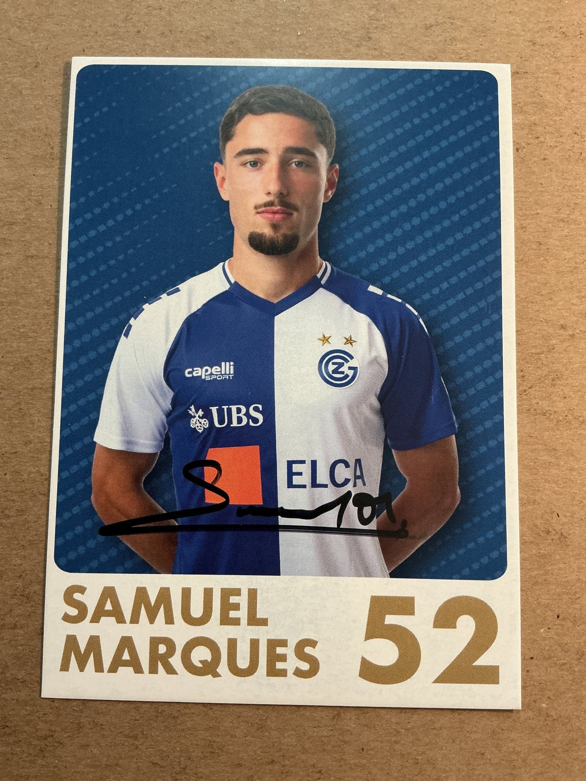 Samuel Marques, Switzerland 🇨🇭 Grasshopper Zürich 2025/26 hand signed - Autographs-World