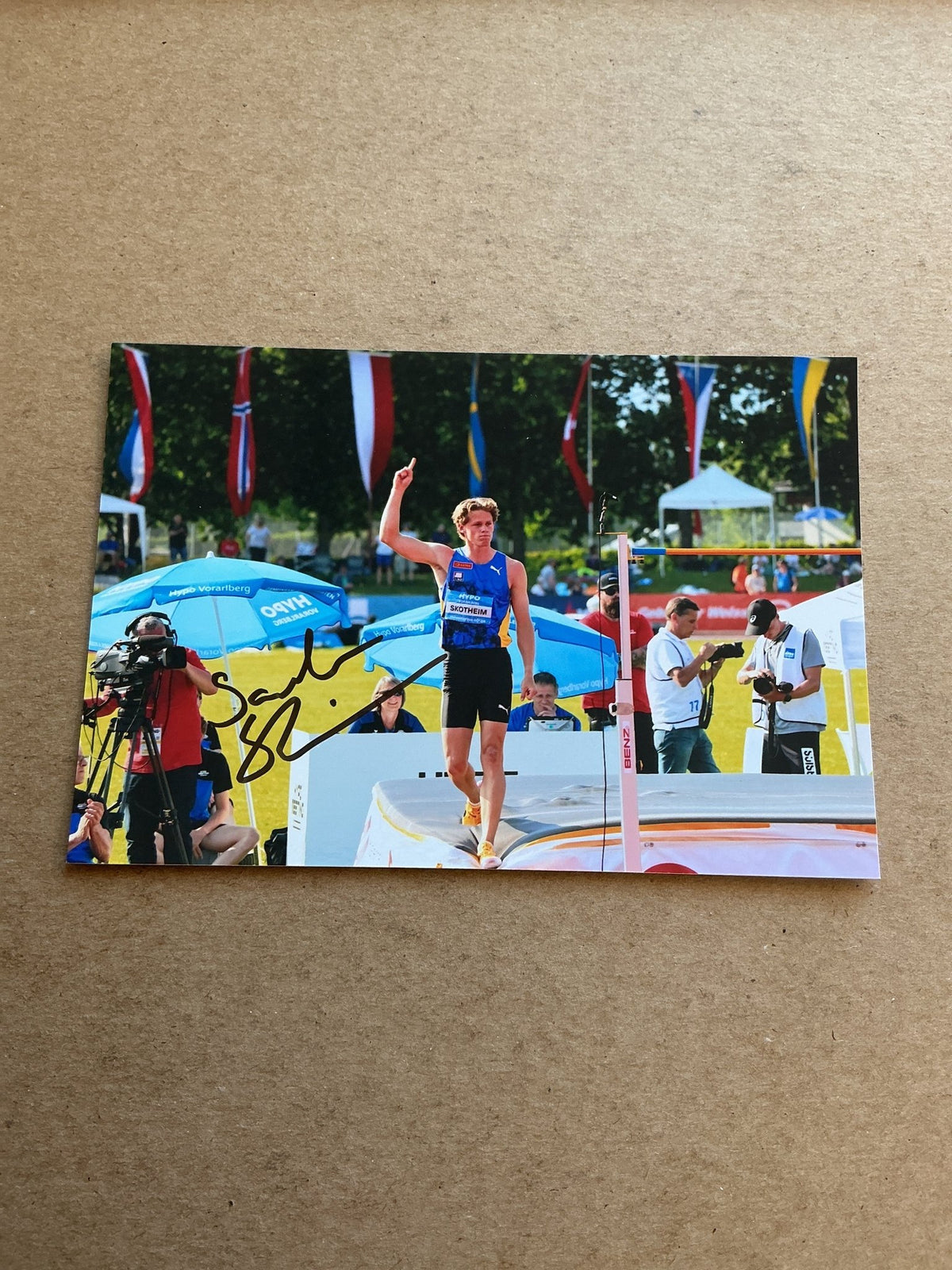Sander Skotheim, Norway 🇳🇴 Athletics Summer Olympics 2024 hand signed - Autographs-World