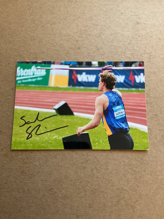Sander Skotheim, Norway 🇳🇴 Athletics Summer Olympics 2024 hand signed - Autographs-World