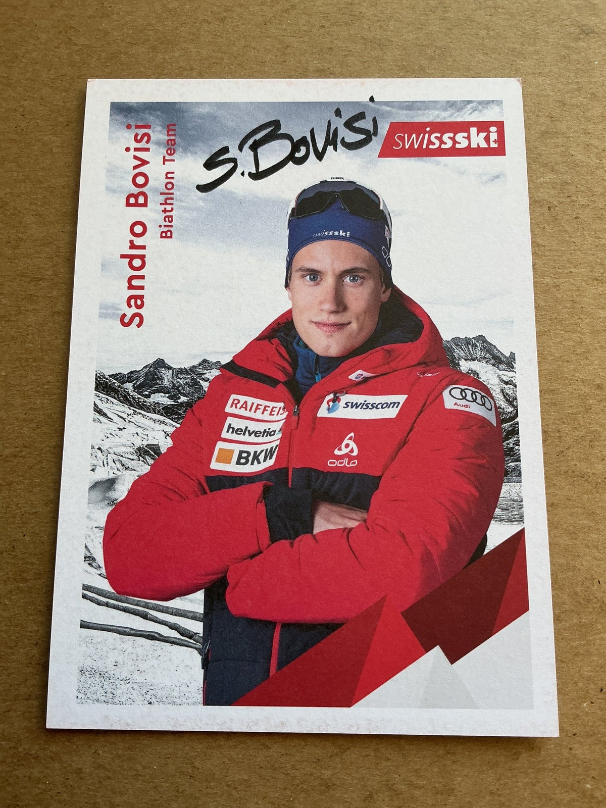 Sandro Bovisi, Switzerland 🇨🇭Biathlon Winter 2023/24 hand signed - Autographs-World
