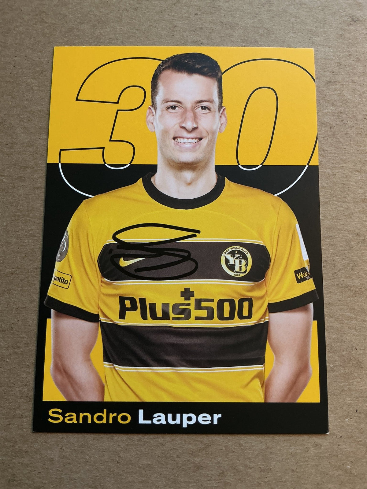 Sandro Lauper, Switzerland 🇨🇭 BSC Young Boys 2023/24 hand signed - Autographs-World