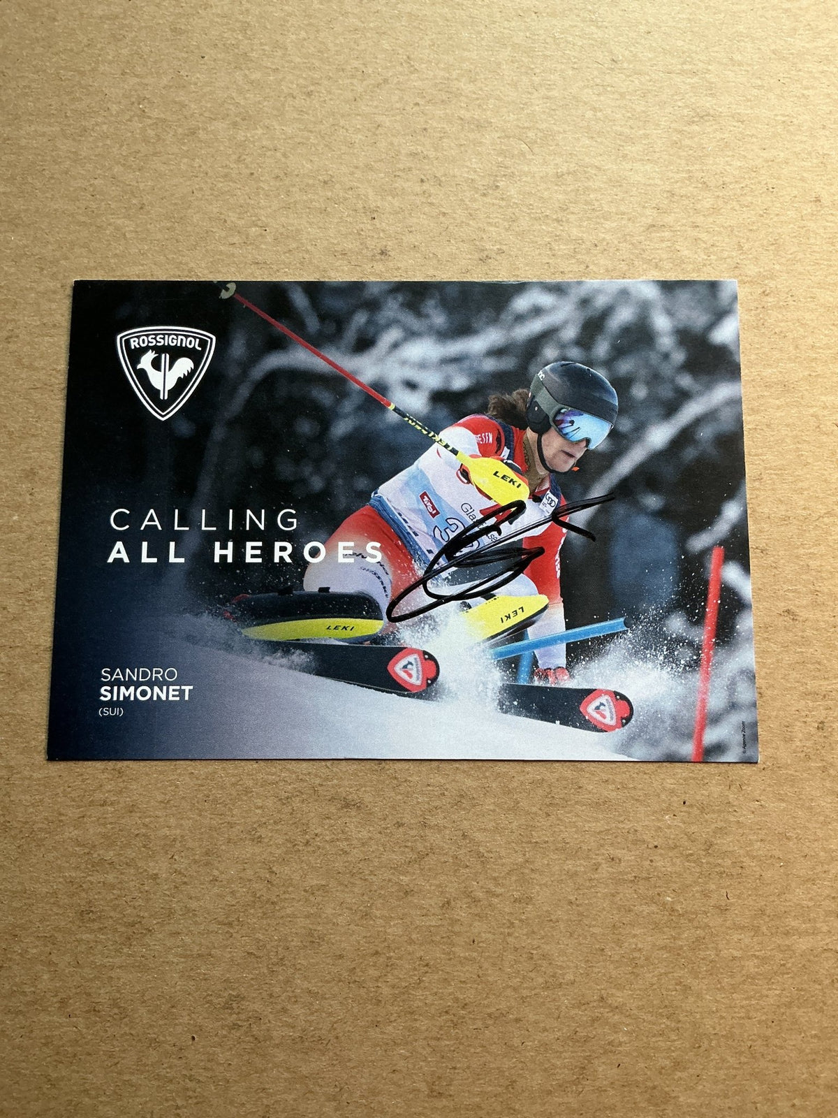 Sandro Simonet, Switzerland 🇨🇭 Alpine Winter 2025/26 hand signed - Autographs-World
