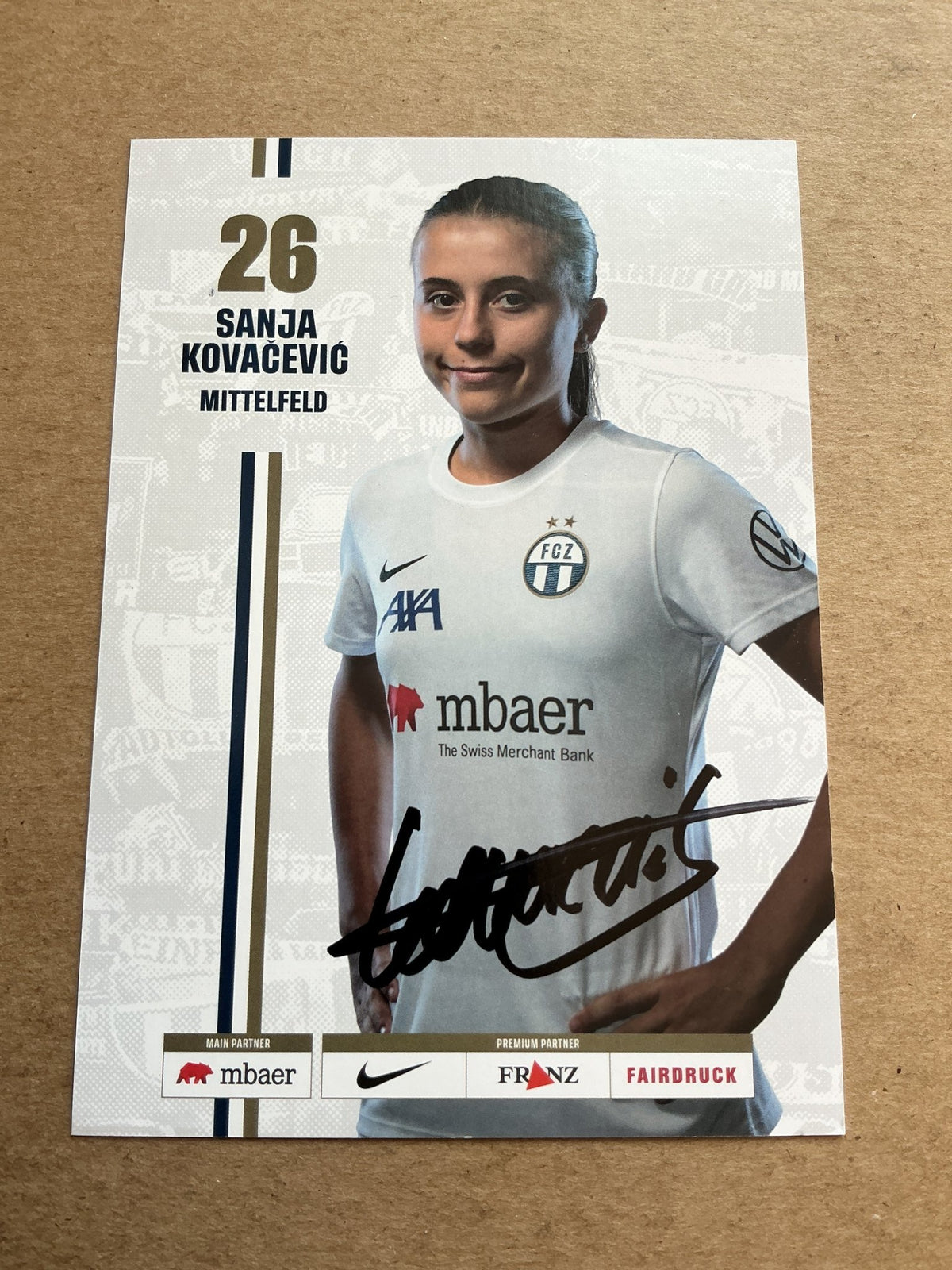Sanja Kovačević, Switzerland 🇨🇭 FC Zürich 2023/24 hand signed - Autographs-World
