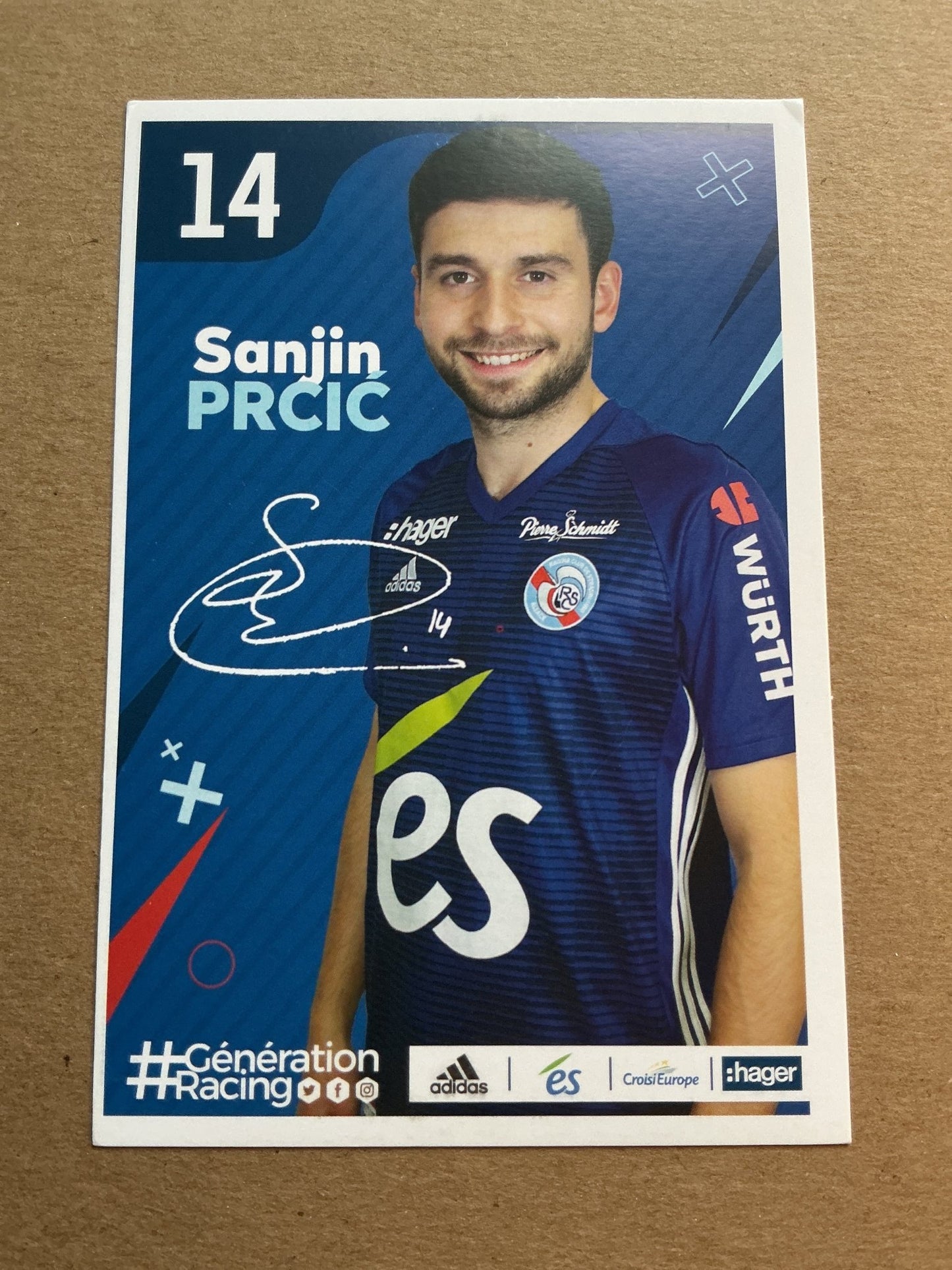 Sanjin Prcić, Bosnia 🇧🇦 RC Strasbourg 2019/20 hand signed - Autographs-World