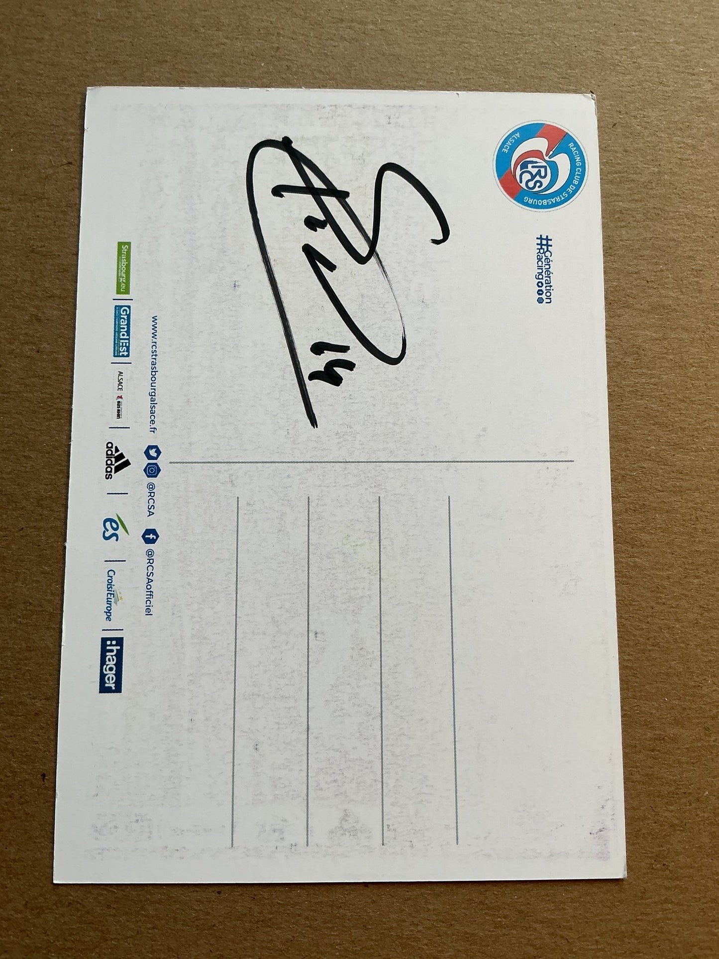 Sanjin Prcić, Bosnia 🇧🇦 RC Strasbourg 2019/20 hand signed - Autographs-World