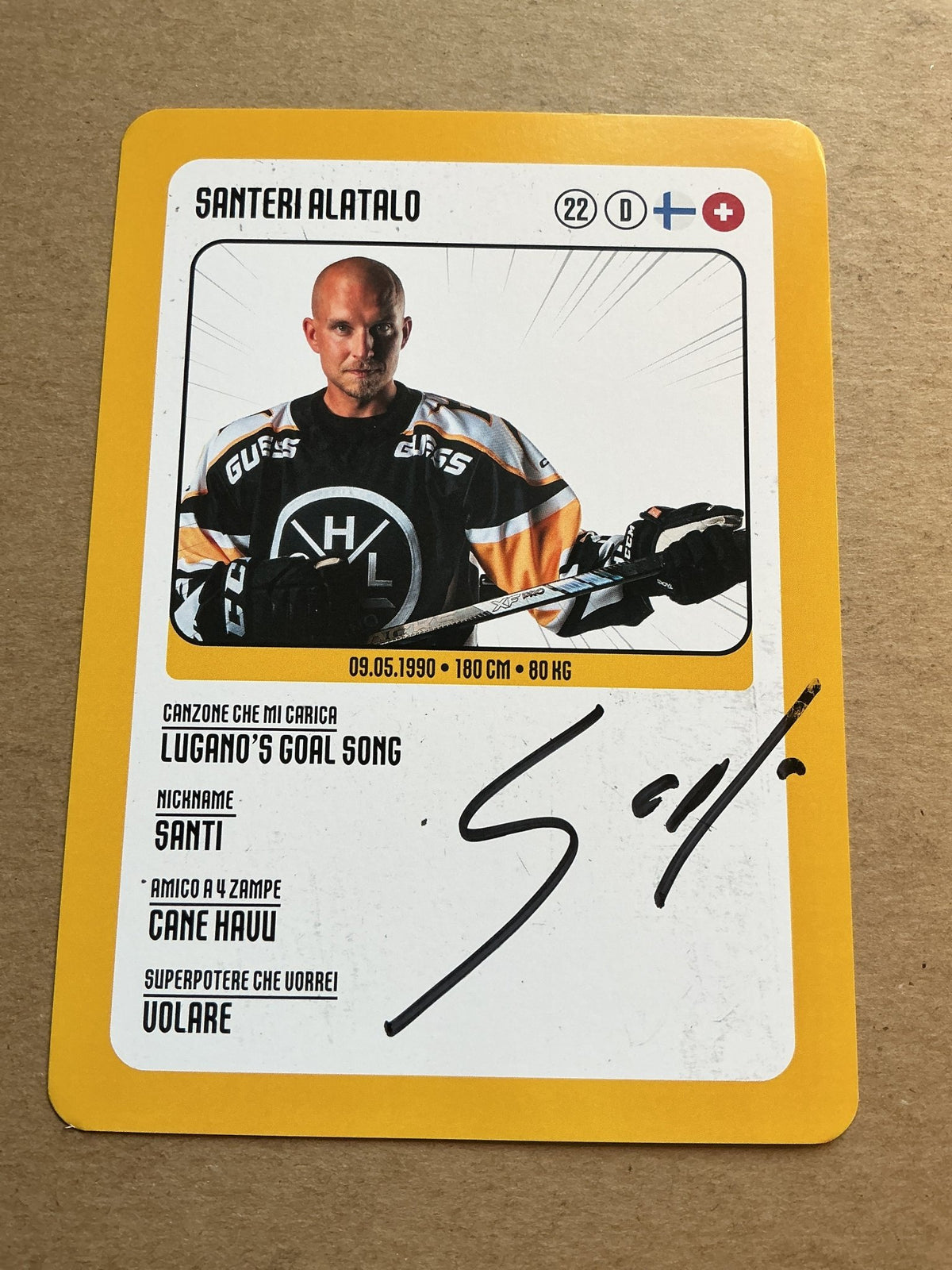 Santeri Alatalo, Finland 🇫🇮 HC Lugano 2025/26 hand signed - Autographs-World
