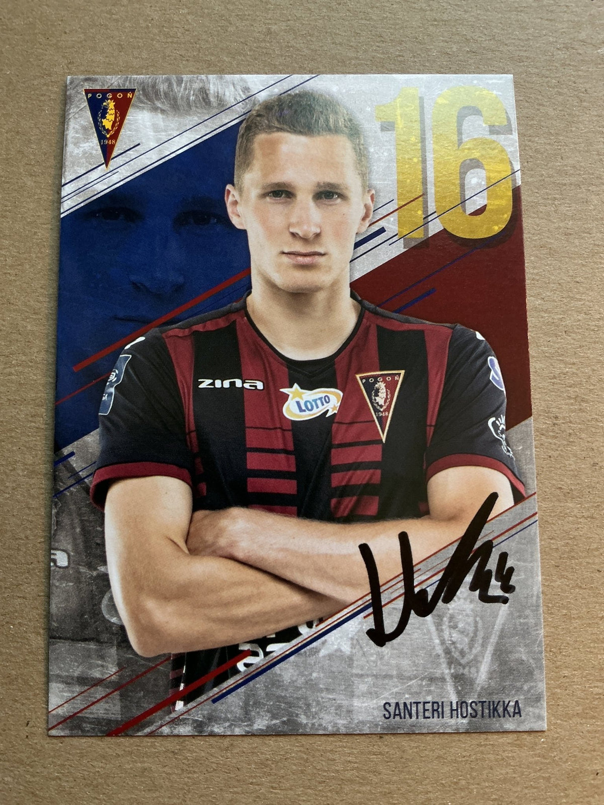 Santeri Hostikka, Finland 🇫🇮 Pogon Szczecin 2019/20 hand signed - Autographs-World