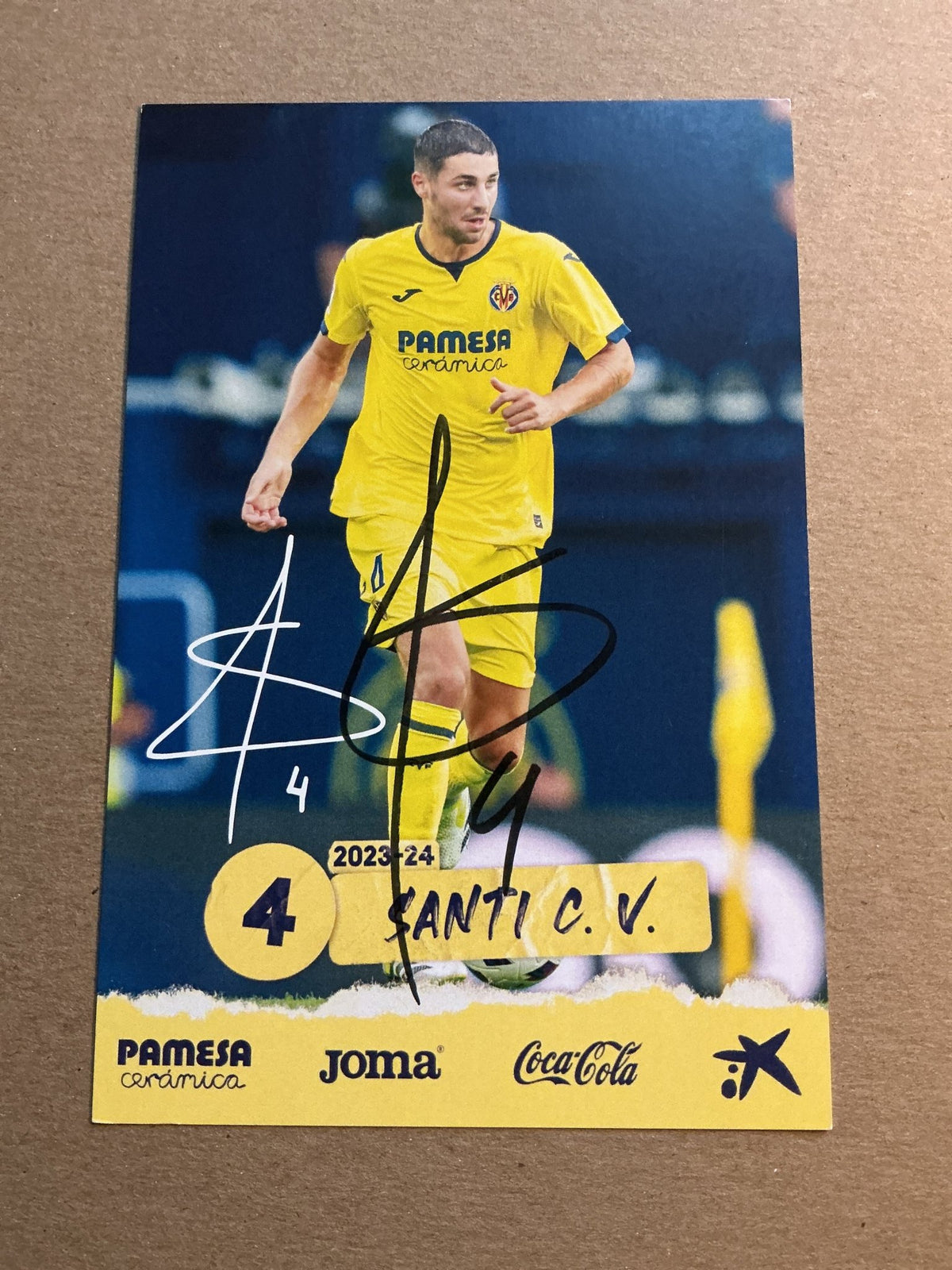 Santi Comesaña, Spain 🇪🇸 Villarreal CF 2023/24 hand signed - Autographs-World