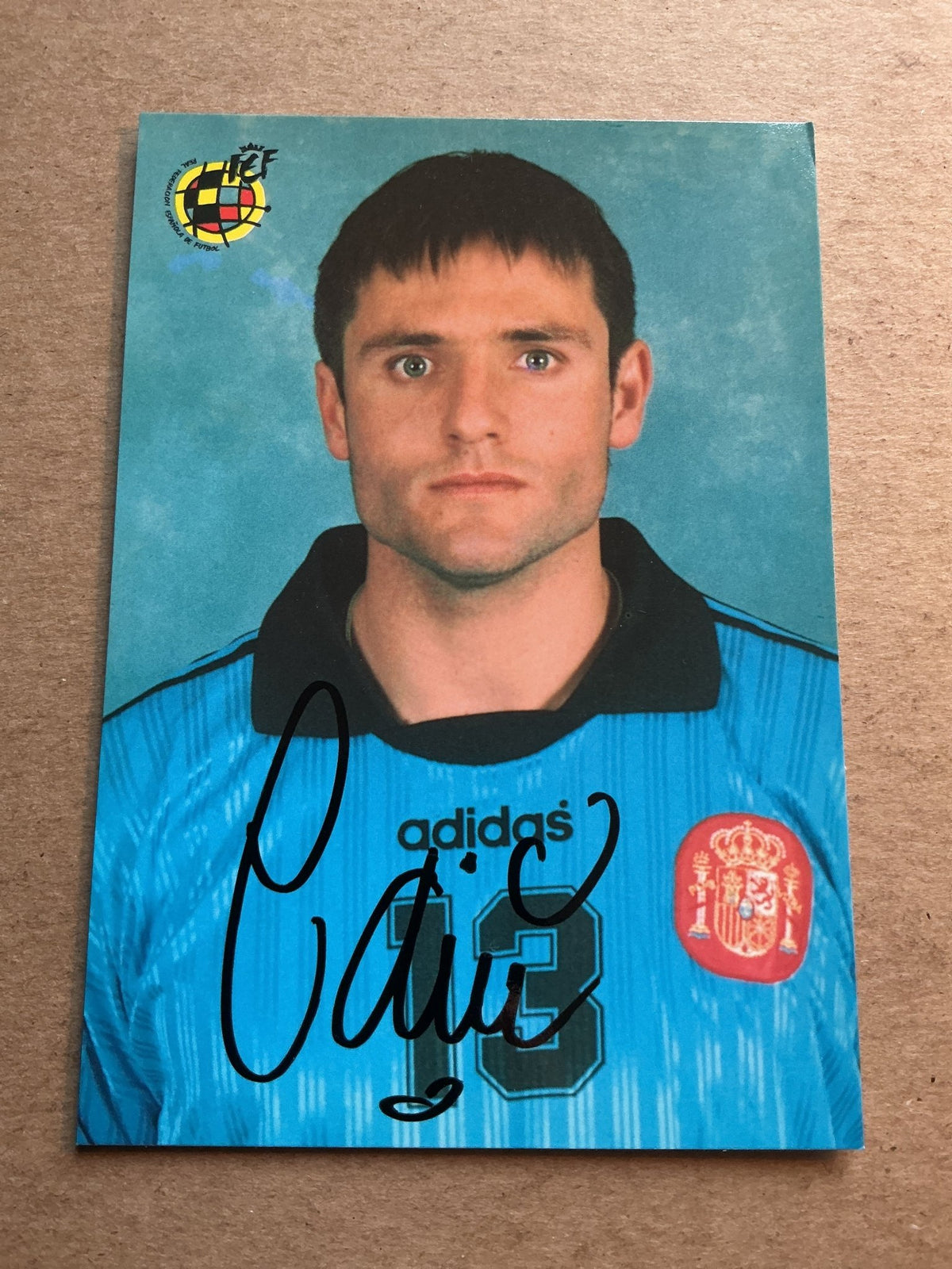 Santiago Cañizares, Spain 🇪🇸 FIFA World Cup 1998 hand signed - Autographs-World