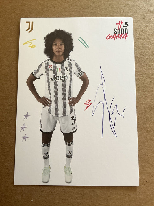 Sara Gama, Italy 🇮🇹 Juventus FC 2022/23 hand signed - Autographs-World