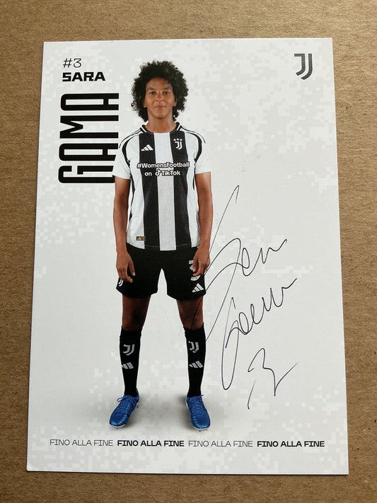 Sara Gama, Italy 🇮🇹 Juventus FC 2024/25 hand signed - Autographs-World