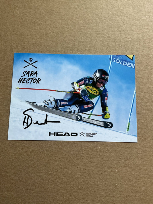 Sara Hector, Sweden 🇸🇪 Alpine Winter Sports 2024/25 hand signed - Autographs-World