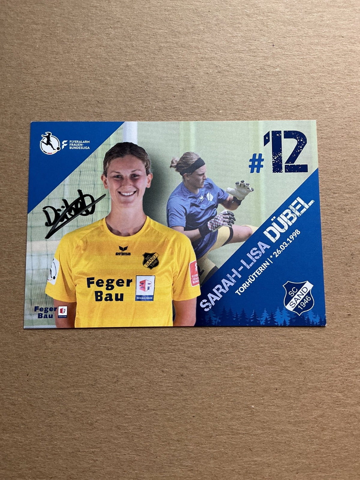 Sarah-Lisa Dübel, Germany 🇩🇪 SC Sand 2021/22 hand signed - Autographs-World