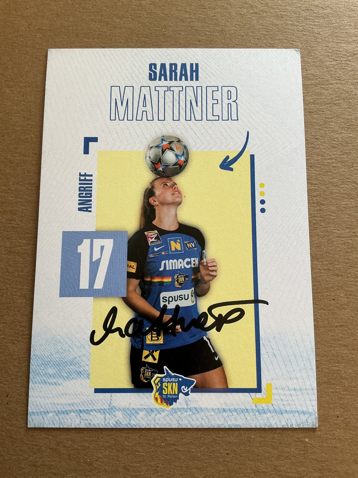 Sarah Mattner, Germany 🇩🇪 SKN St. Pölten 2023/24 hand signed - Autographs-World
