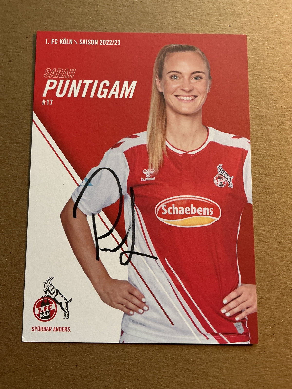 Sarah Puntigam, Austria 🇦🇹 1.FC Köln 2022/23 hand signed - Autographs-World