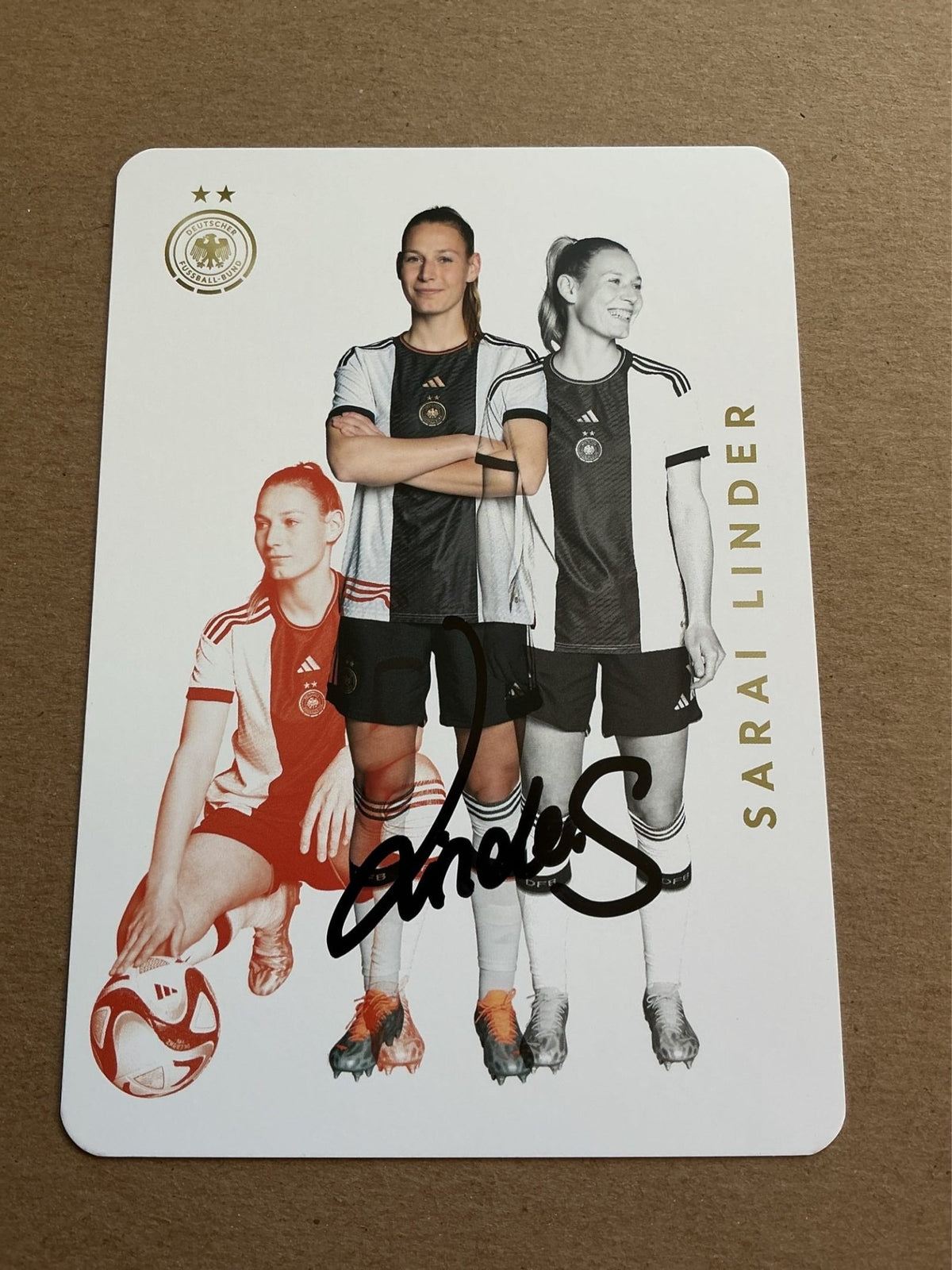 Sarai Linder, Germany 🇩🇪 FIFA World Cup 2023 hand signed - Autographs-World