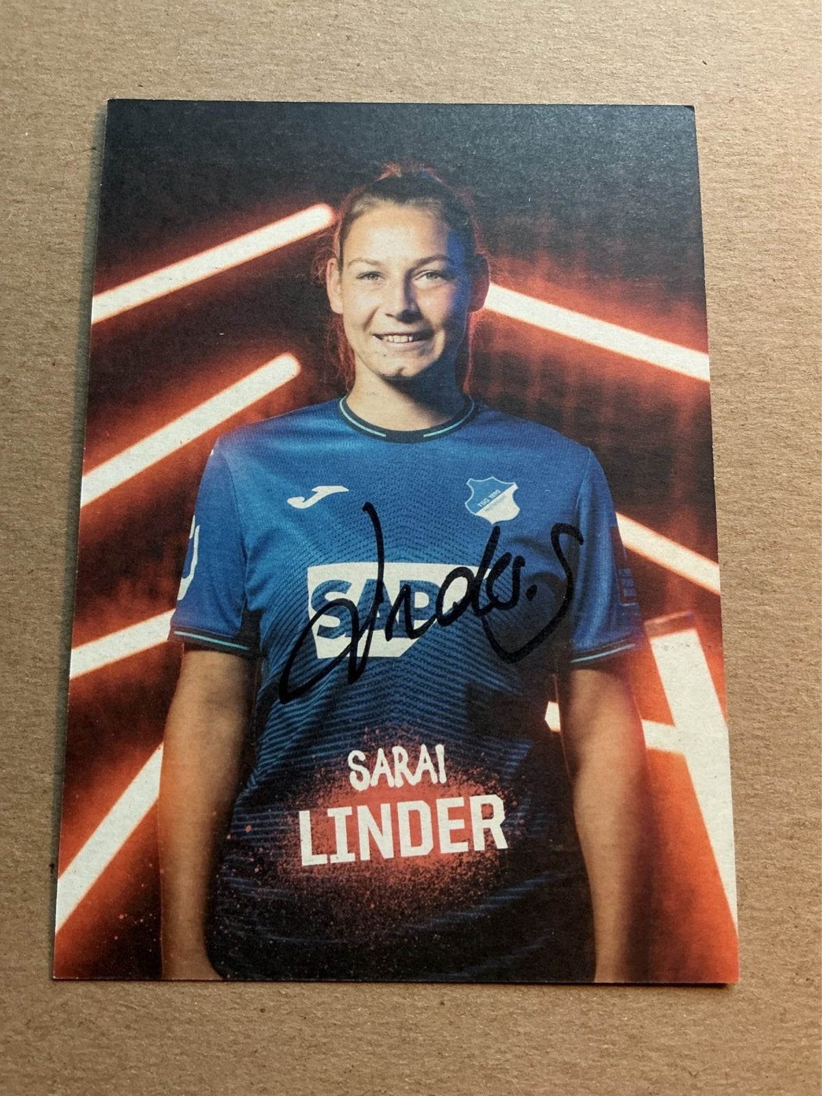 Sarai Linder, Germany 🇩🇪 TSG 1899 Hoffenheim 2021/22 hand signed - Autographs-World