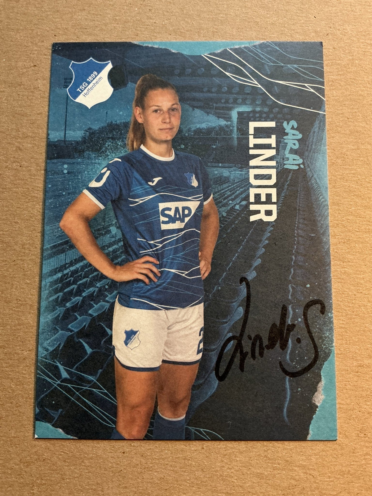 Sarai Linder, Germany 🇩🇪 TSG 1899 Hoffenheim 2022/23 hand signed - Autographs-World