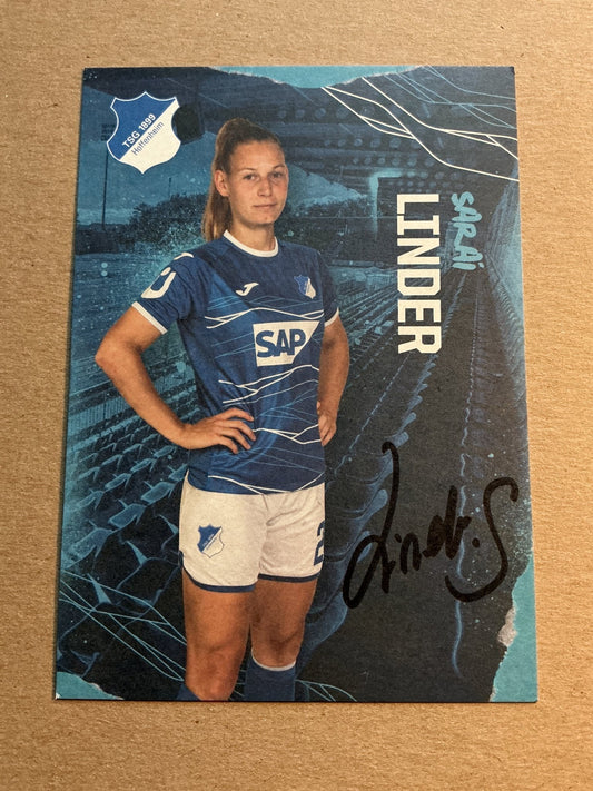 Sarai Linder, Germany 🇩🇪 TSG 1899 Hoffenheim 2022/23 hand signed - Autographs-World