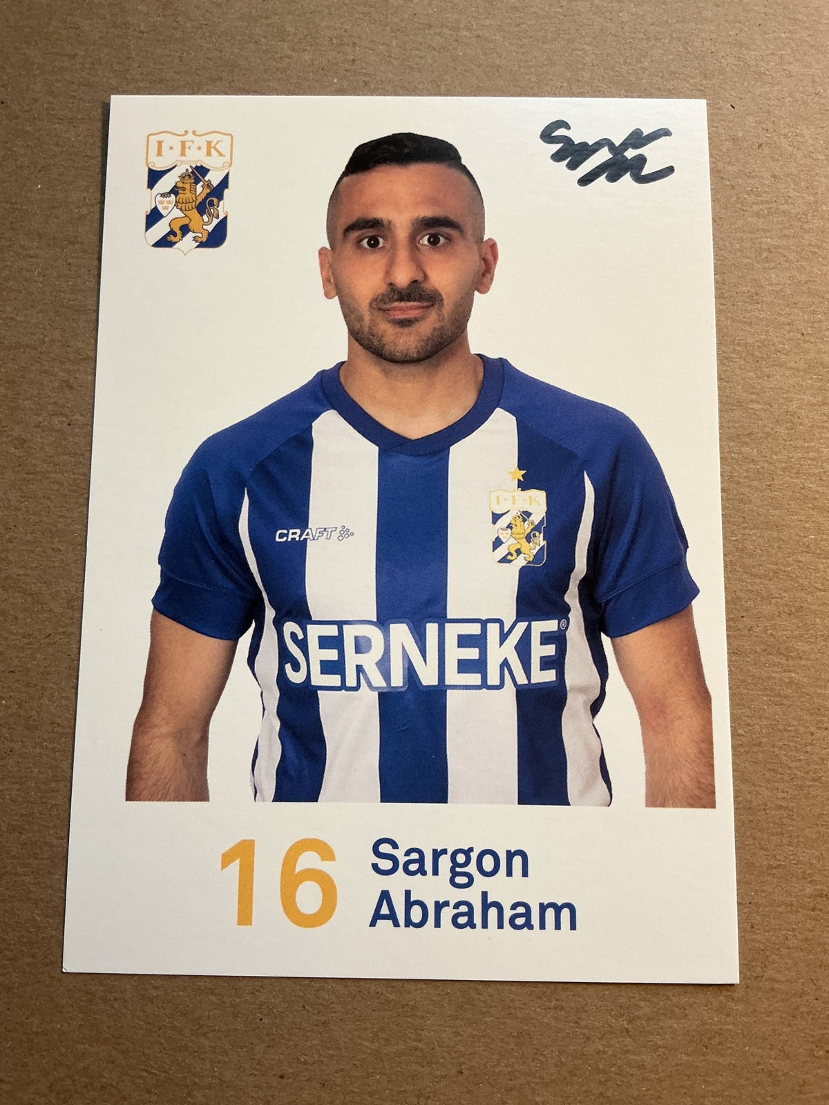 Sargon Abraham, Sweden 🇸🇪 IFK Göteborg 2020/21 hand signed - Autographs-World