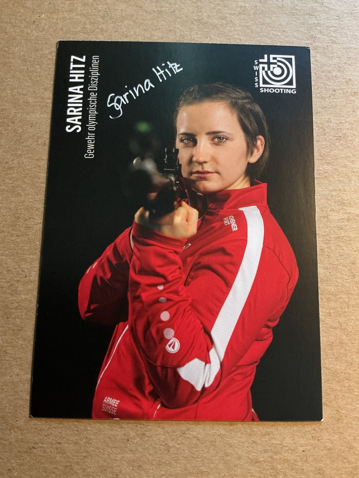 Sarina Hitz, Switzerland 🇨🇭 Shooting Sports 2025 hand signed - Autographs-World