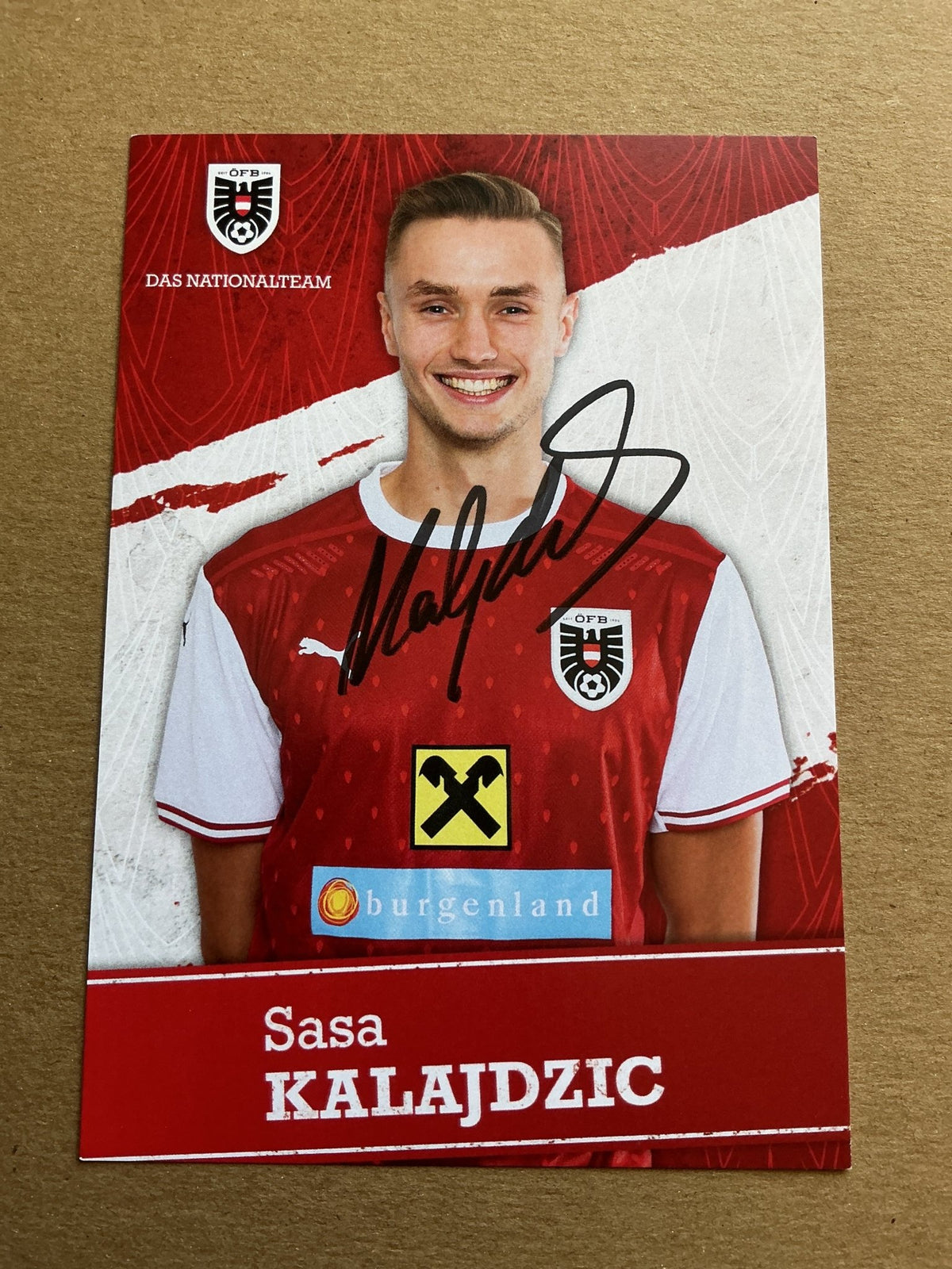 Sasa Kalajdzic, Austria 🇦🇹 UEFA Euro Cup 2020 hand signed - Autographs-World