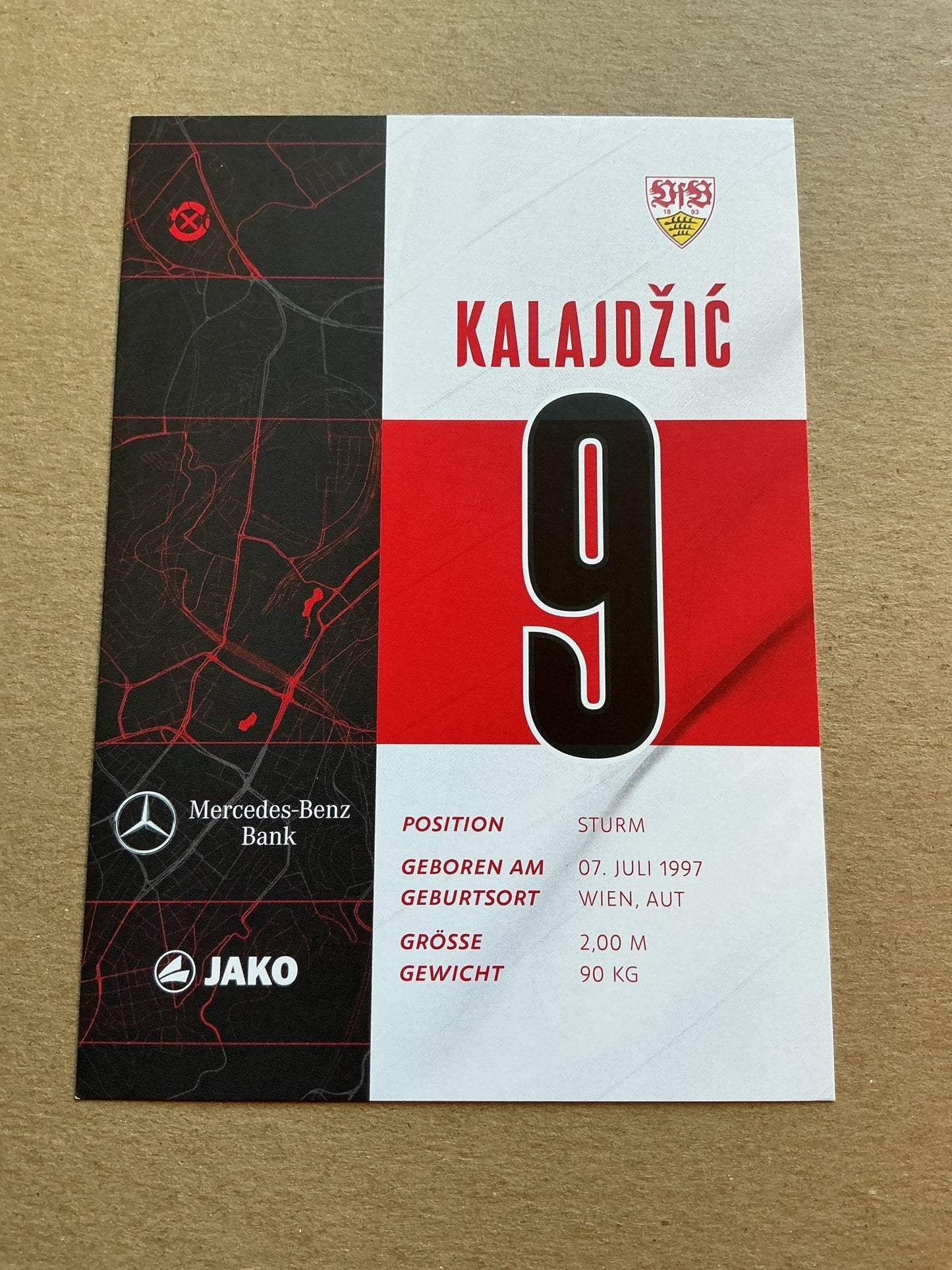 Saša Kalajdžić, Austria 🇦🇹 VfB Stuttgart 2020/21 hand signed - Autographs-World