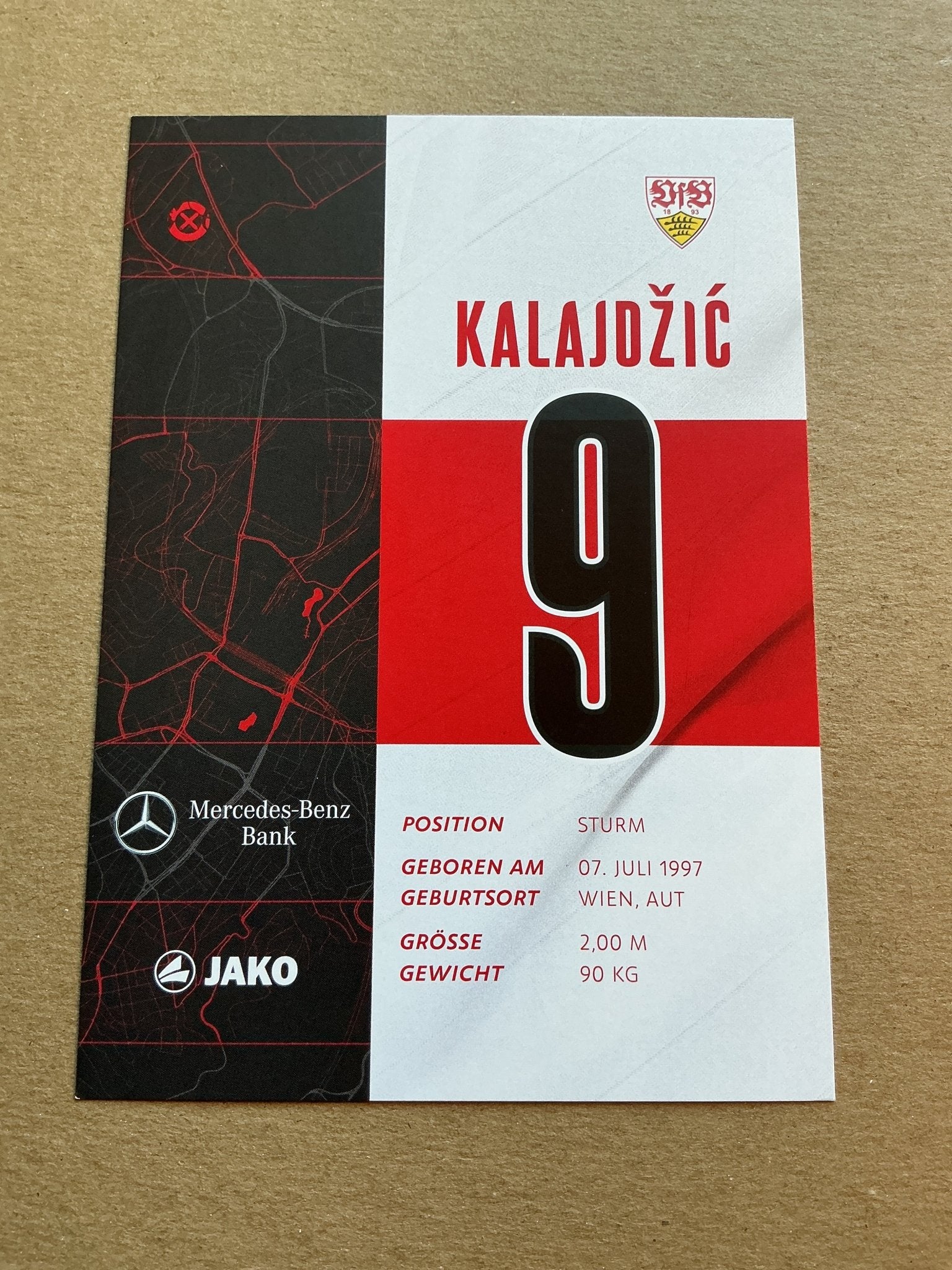 Saša Kalajdžić, Austria 🇦🇹 VfB Stuttgart 2020/21 hand signed - Autographs-World