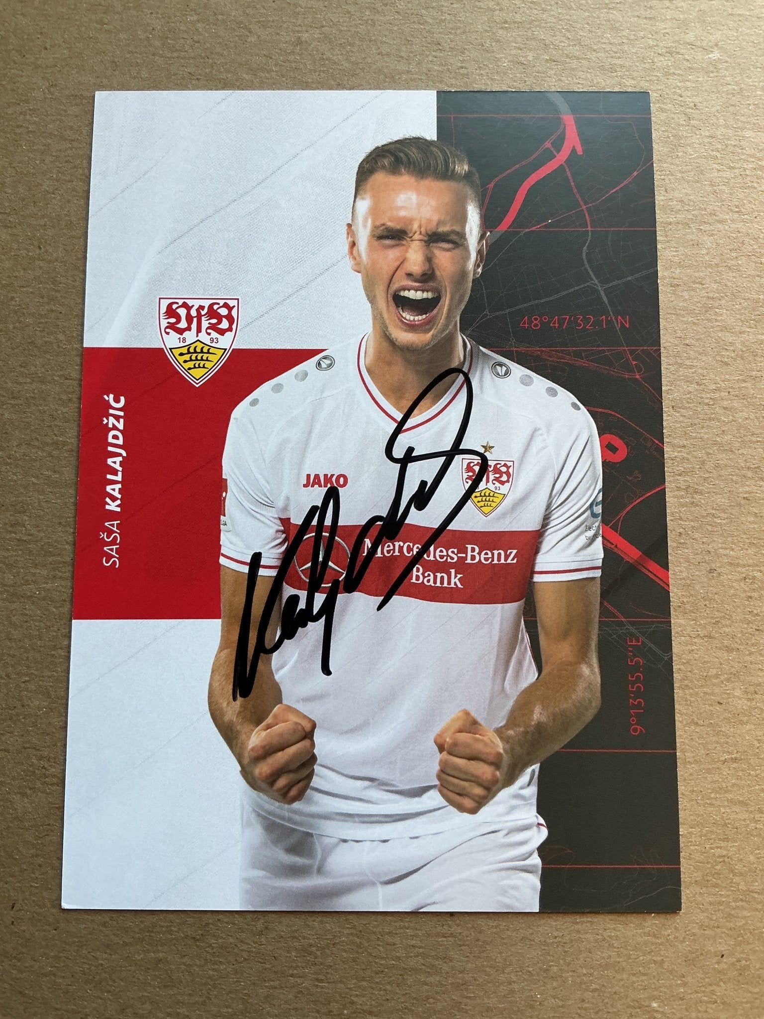 Saša Kalajdžić, Austria 🇦🇹 VfB Stuttgart 2020/21 hand signed - Autographs-World