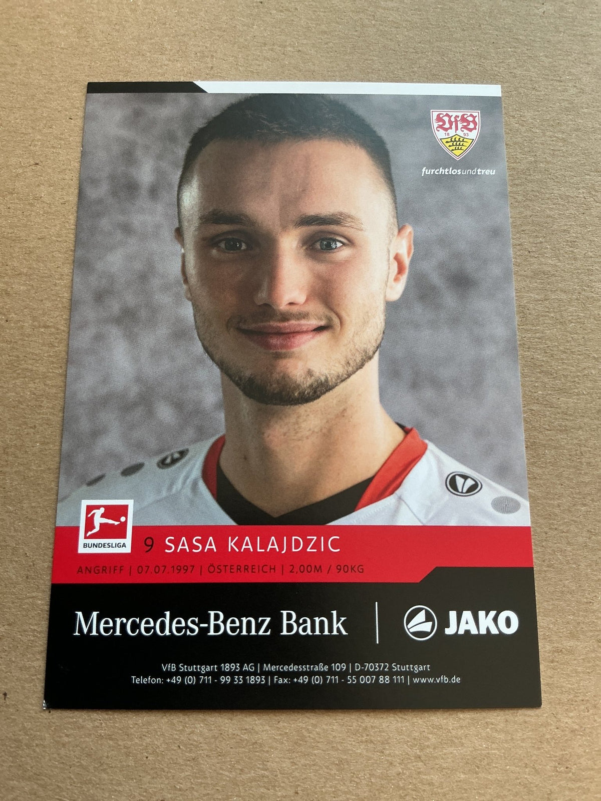 Sasa Kalajdzic, Austria 🇦🇹 VfB Stuttgart 2021/22 hand signed - Autographs-World