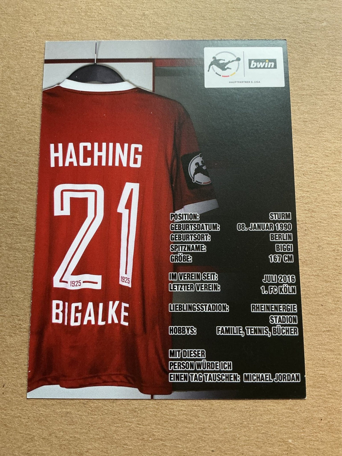 Sascha Bigalke, Germany 🇩🇪 SpVgg Unterhaching 2019/20 hand signed - Autographs-World