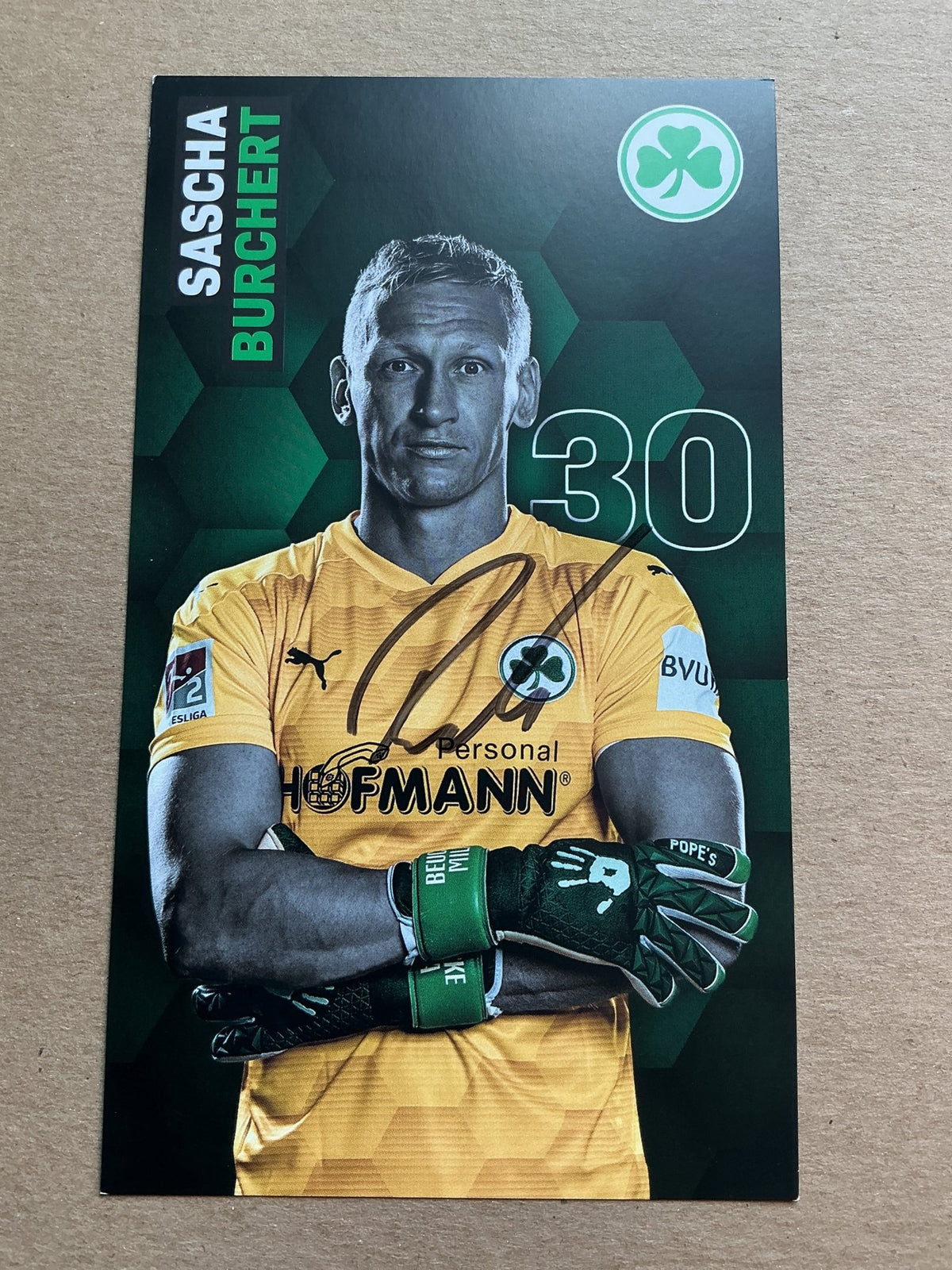 Sascha Burchert, Germany 🇩🇪 SpVgg Greuther Fürth 2020/21 hand signed - Autographs-World