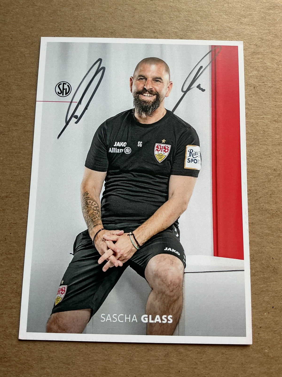 Sascha Glass, Germany 🇩🇪 VfB Stuttgart 2024/25 hand signed - Autographs-World