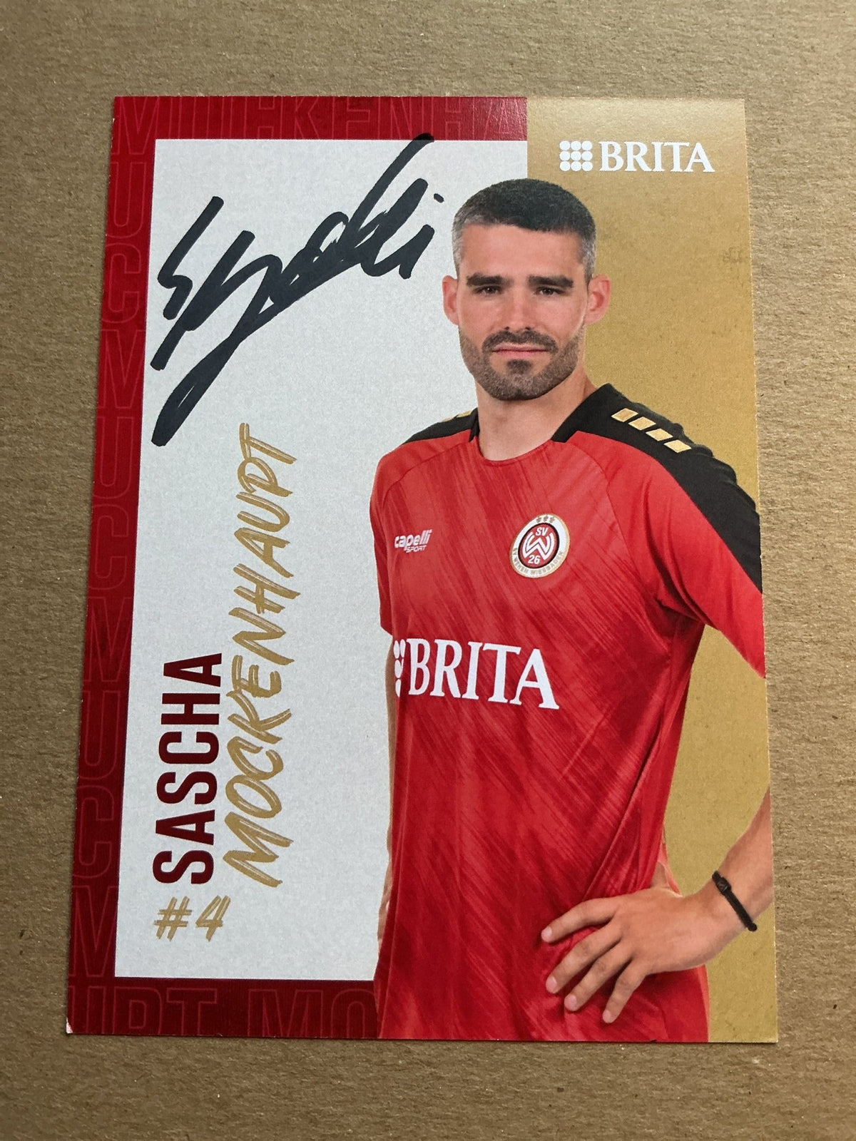 Sascha Mockenhaupt, Germany 🇩🇪 SV Wehen Wiesbaden 2023/24 hand signed - Autographs-World