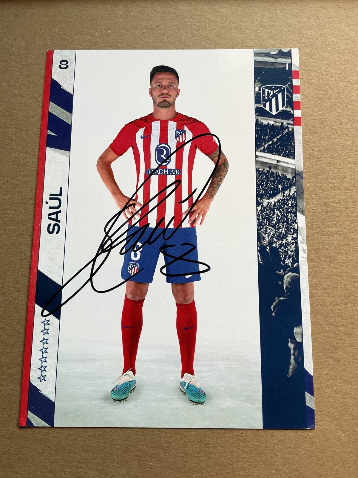 Saúl Ñíguez, Spain 🇪🇸 Atletico Madrid 2023/24 hand signed - Autographs-World