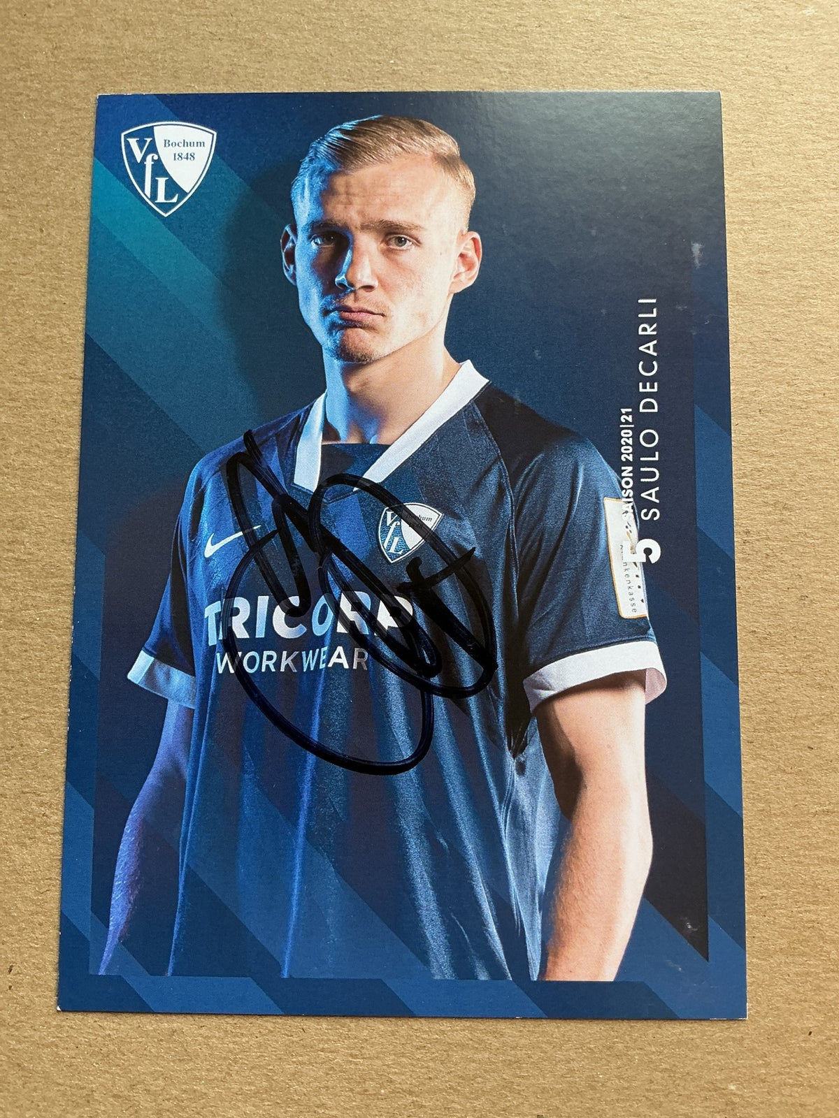 Saulo Decarli, Switzerland 🇨🇭 VfL Bochum 2020/21 hand signed - Autographs-World
