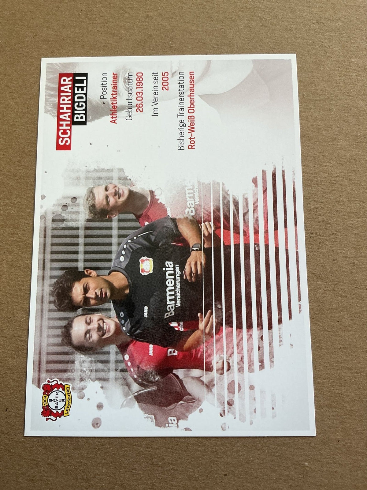 Schahriar Bigdeli, Germany 🇩🇪 Bayer 04 Leverkusen 2017/18 hand signed - Autographs-World