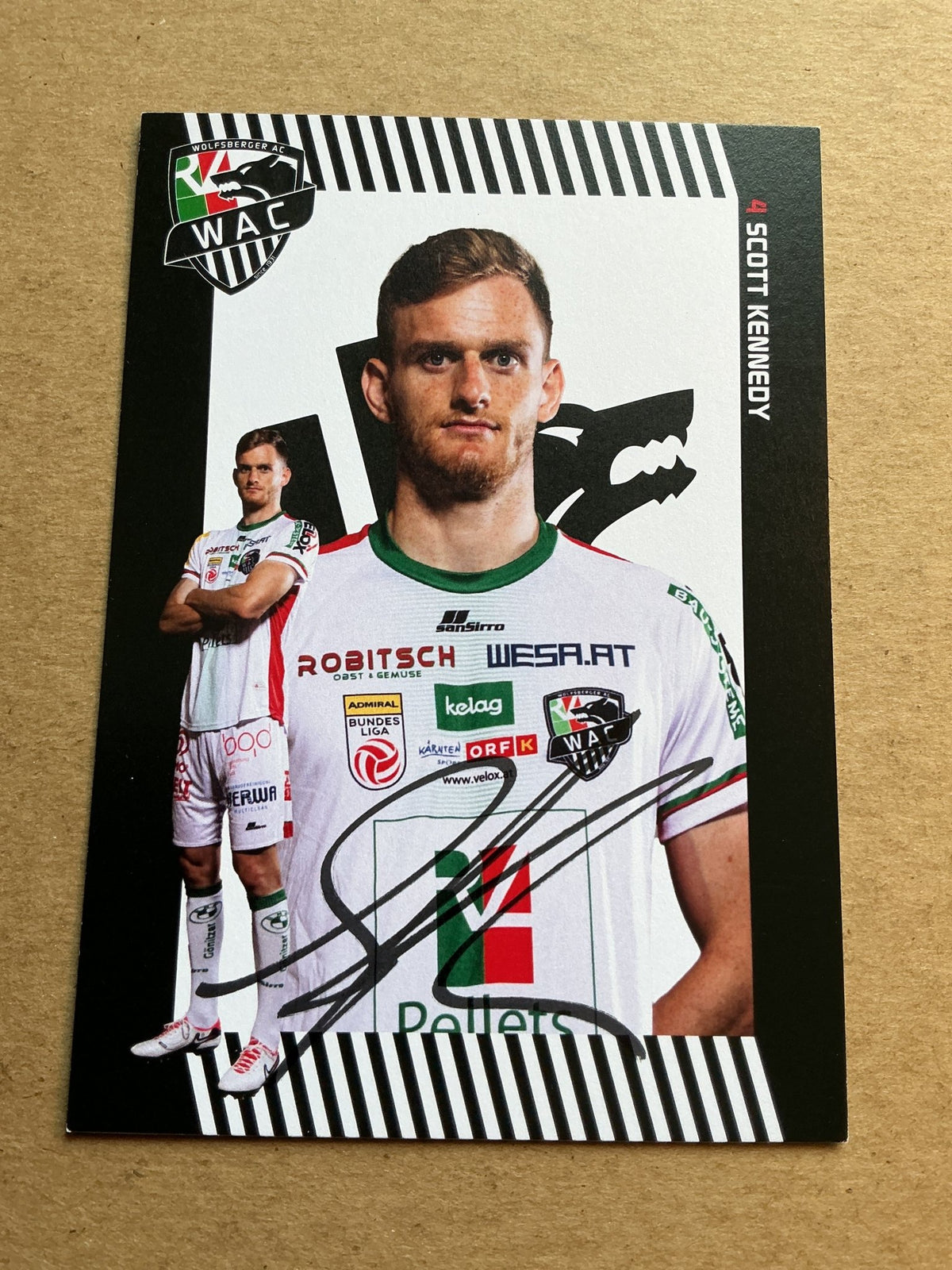 Scott Kennedy, Canada 🇨🇦 Wolfsberger AC 2023/24 hand signed - Autographs-World