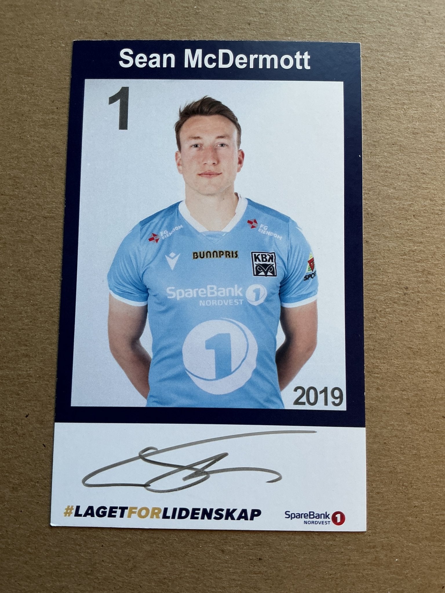 Sean McDermott, Ireland 🇮🇪 Kristiansund BK 2019/20 hand signed - Autographs-World