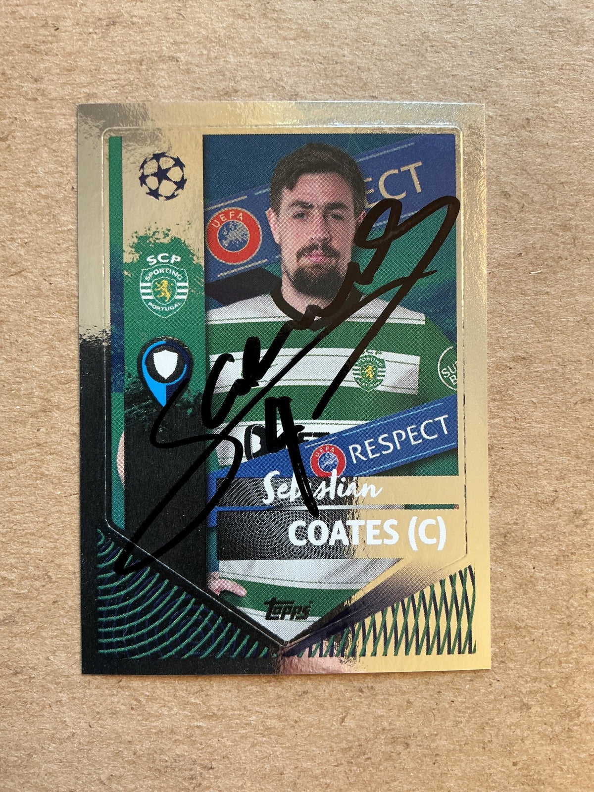 Sebastián Coates, Uruguay 🇺🇾 Sporting CP 2022/23 Topps hand signed - Autographs-World